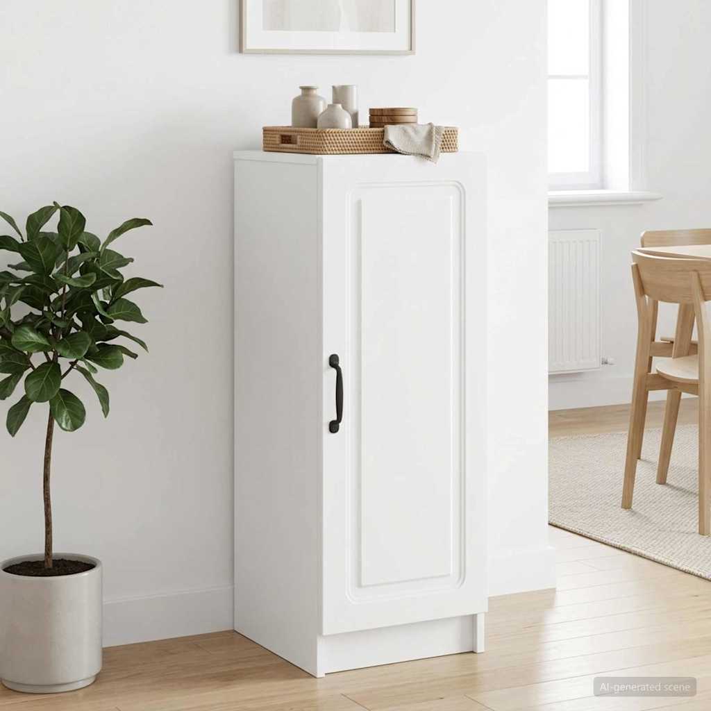 Dressoir Wit 33 x 34,5 x 87 cm Bewerkt hout is nu te koop bij PeponiXL, paradijselijk wonen!