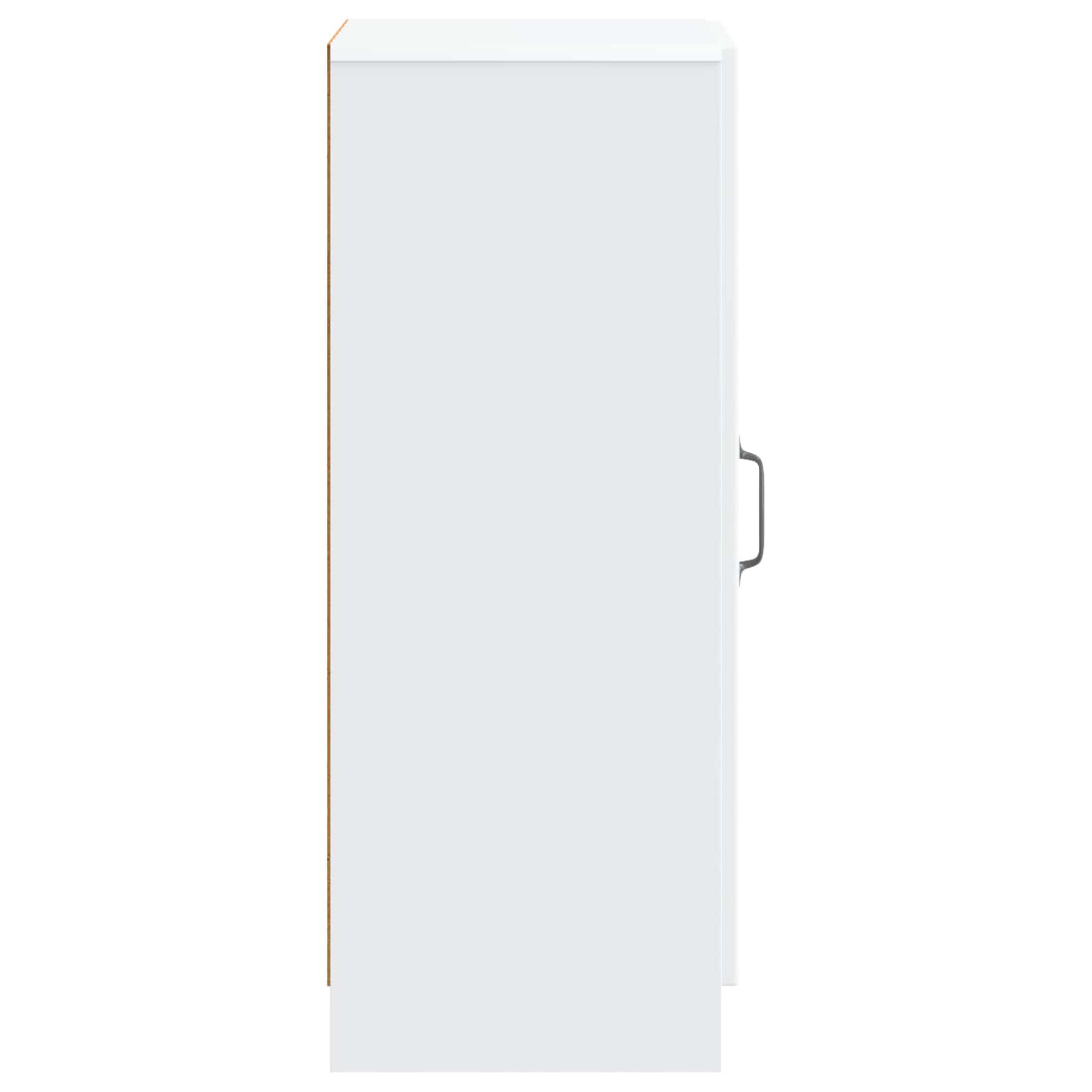 Dressoir Wit 33 x 34,5 x 87 cm Bewerkt hout is nu te koop bij PeponiXL, paradijselijk wonen!