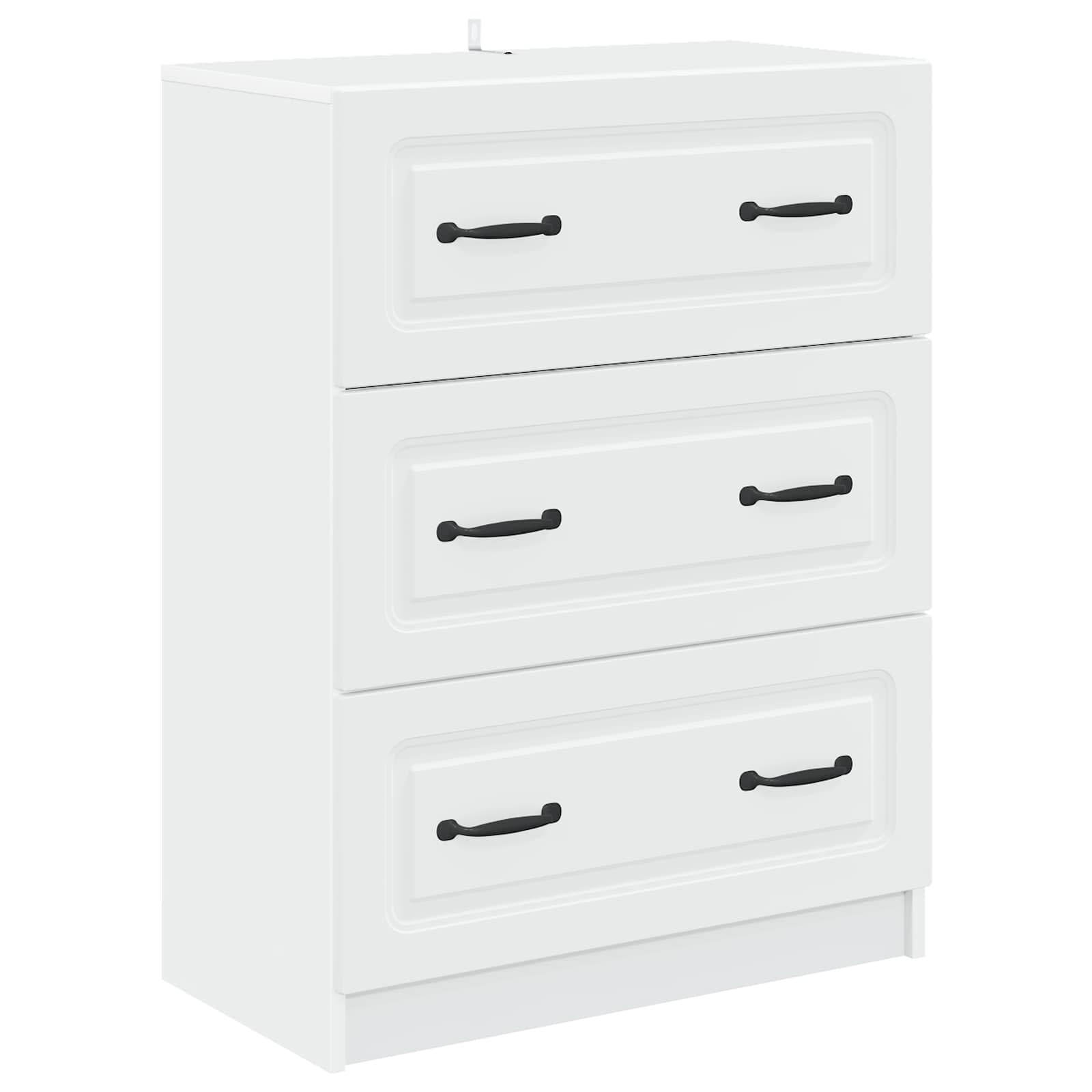Ladenkast Wit 66 x 34,5 x 87 cm Bewerkt hout is nu te koop bij PeponiXL, paradijselijk wonen!