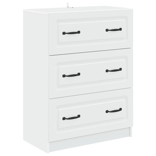 Ladenkast Wit 66 x 34,5 x 87 cm Bewerkt hout is nu te koop bij PeponiXL, paradijselijk wonen!