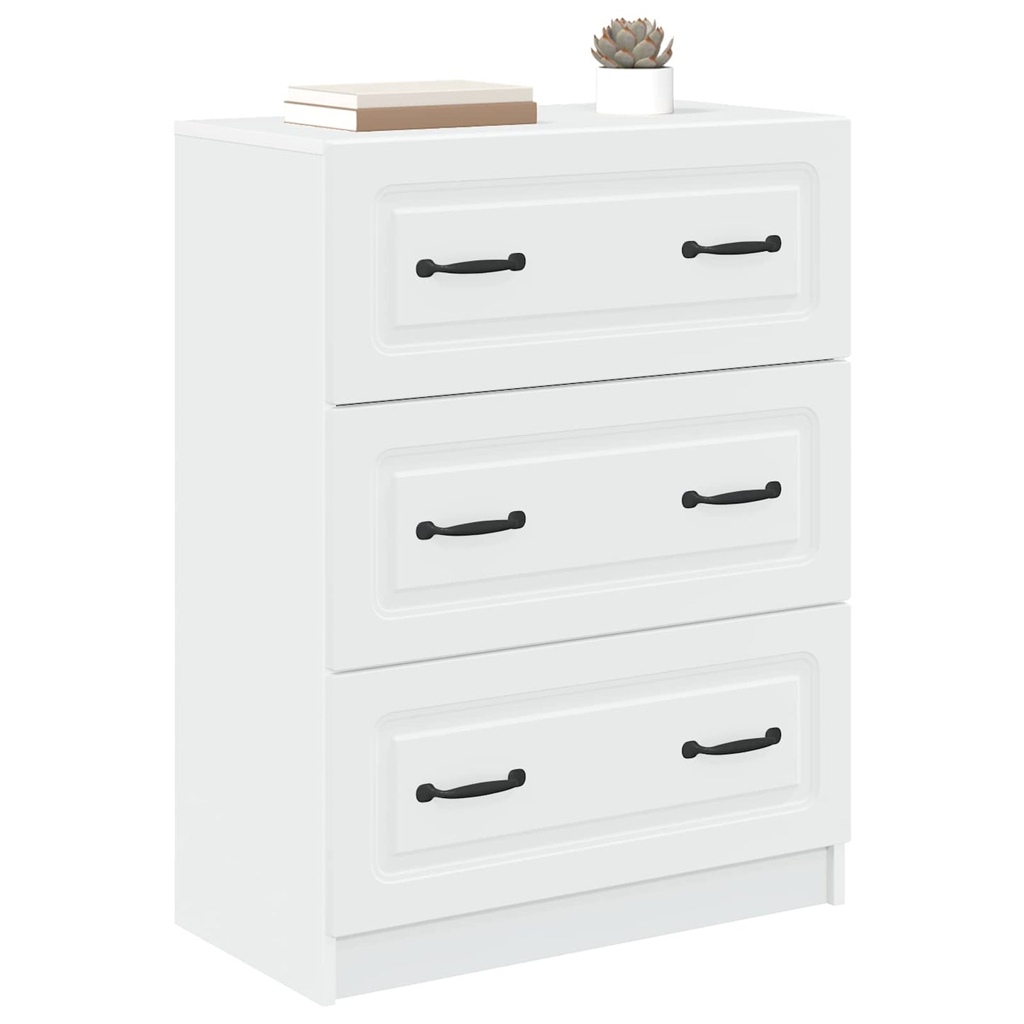 Ladenkast Wit 66 x 34,5 x 87 cm Bewerkt hout is nu te koop bij PeponiXL, paradijselijk wonen!