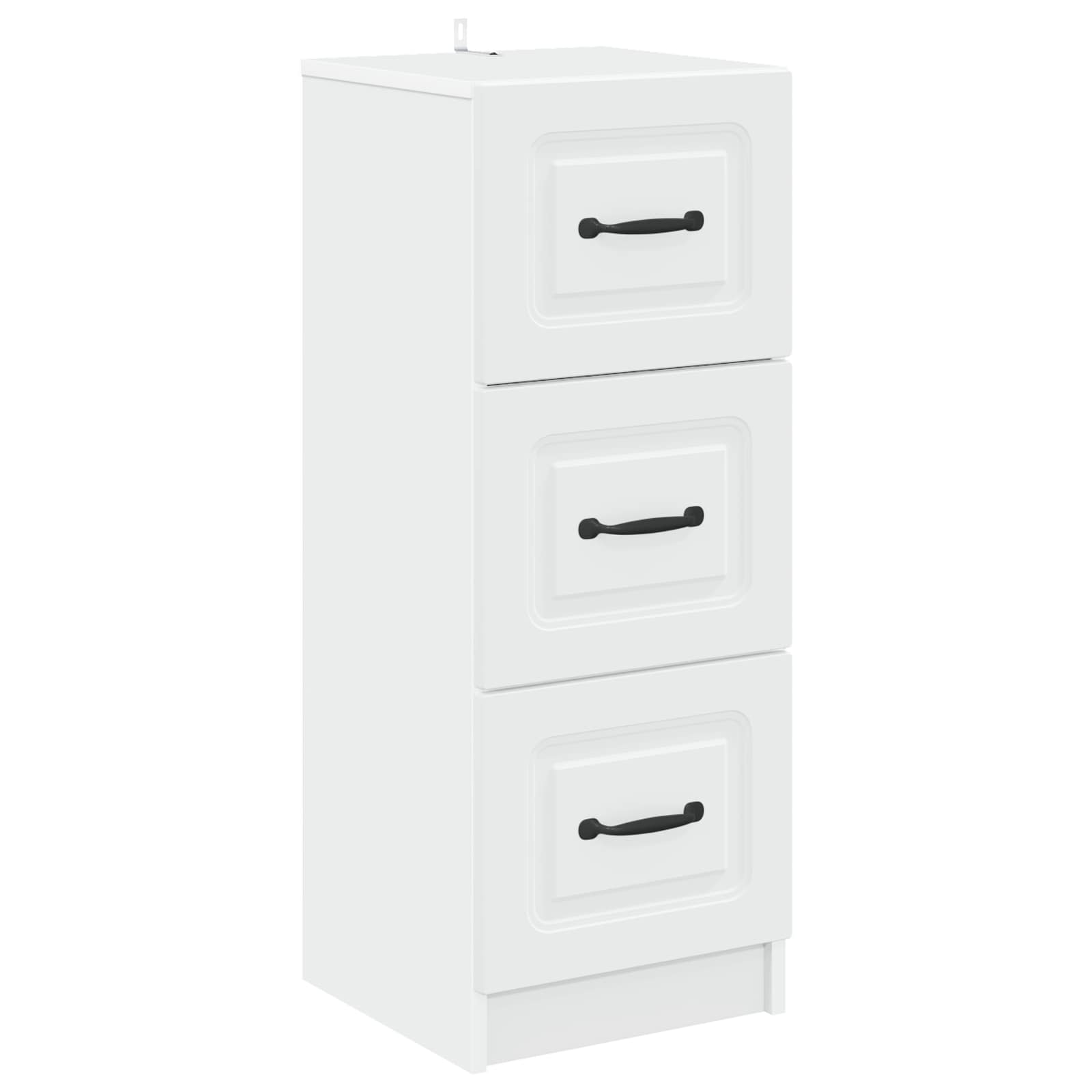 Ladenkast Wit 33 x 34,5 x 87 cm Bewerkt hout is nu te koop bij PeponiXL, paradijselijk wonen!