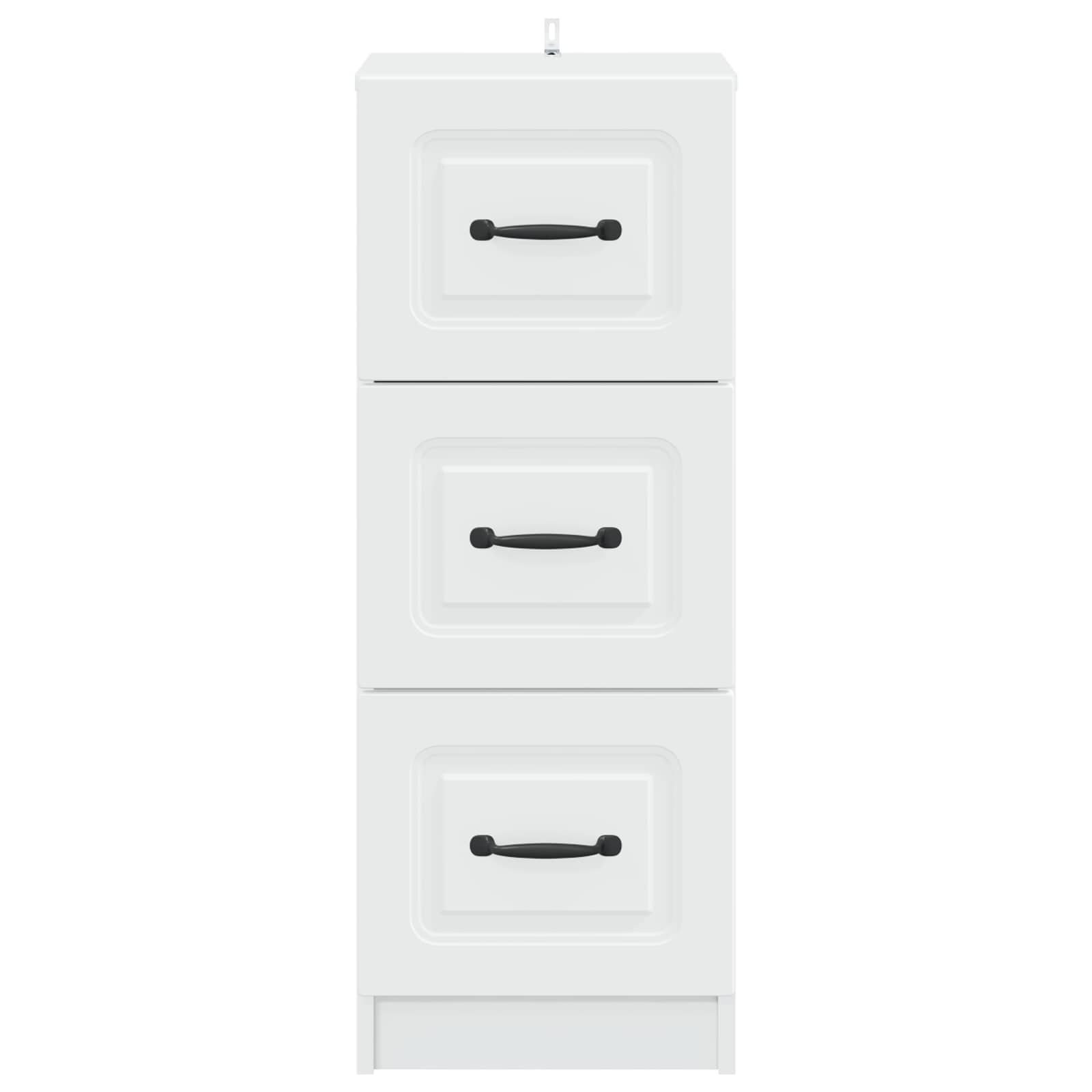 Ladenkast Wit 33 x 34,5 x 87 cm Bewerkt hout is nu te koop bij PeponiXL, paradijselijk wonen!