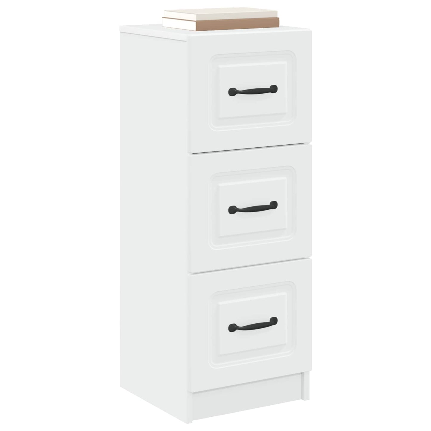 Ladenkast Wit 33 x 34,5 x 87 cm Bewerkt hout is nu te koop bij PeponiXL, paradijselijk wonen!