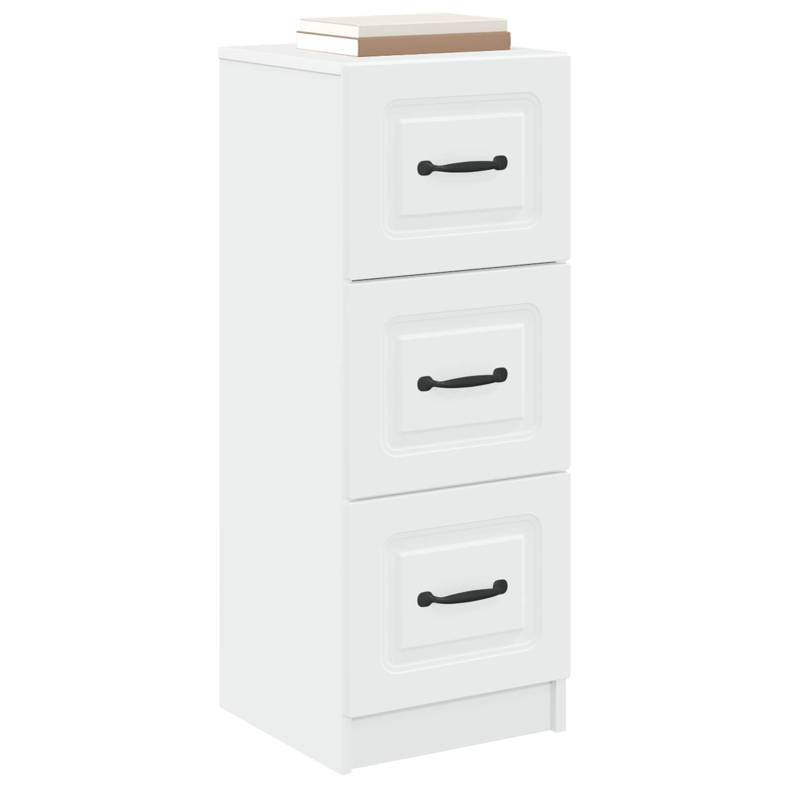 Ladenkast Wit 33 x 34,5 x 87 cm Bewerkt hout is nu te koop bij PeponiXL, paradijselijk wonen!