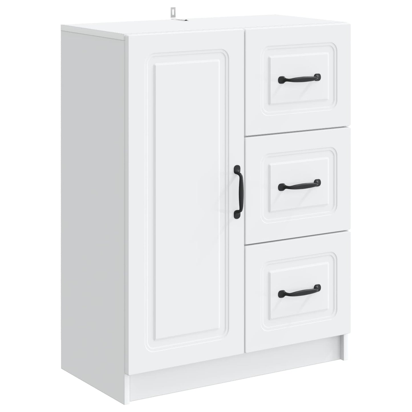 Dressoir Wit 66 x 34,5 x 87 cm Bewerkt hout is nu te koop bij PeponiXL, paradijselijk wonen!