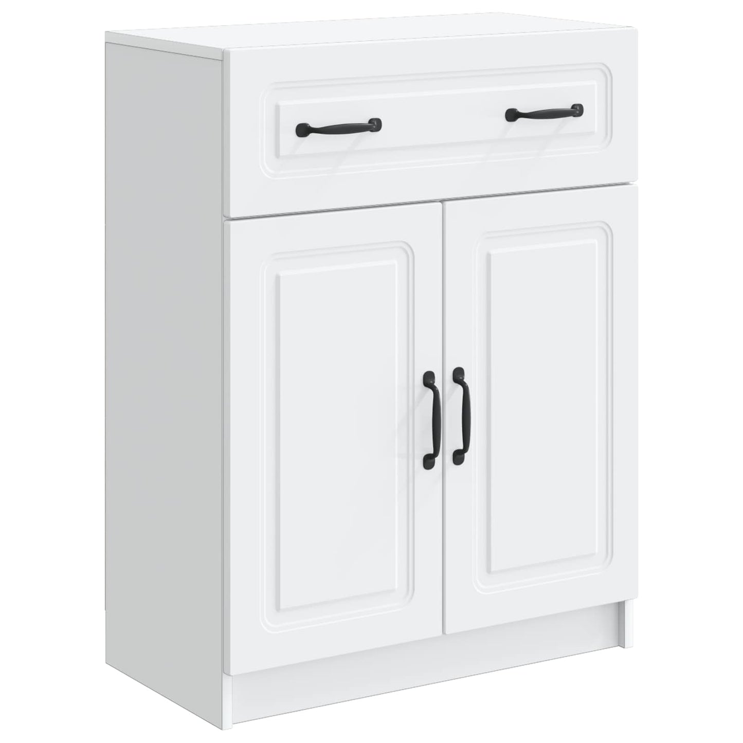 Dressoir Wit 66 x 34,5 x 87 cm Bewerkt hout is nu te koop bij PeponiXL, paradijselijk wonen!
