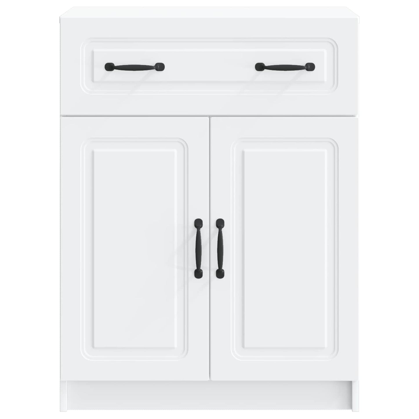 Dressoir Wit 66 x 34,5 x 87 cm Bewerkt hout is nu te koop bij PeponiXL, paradijselijk wonen!