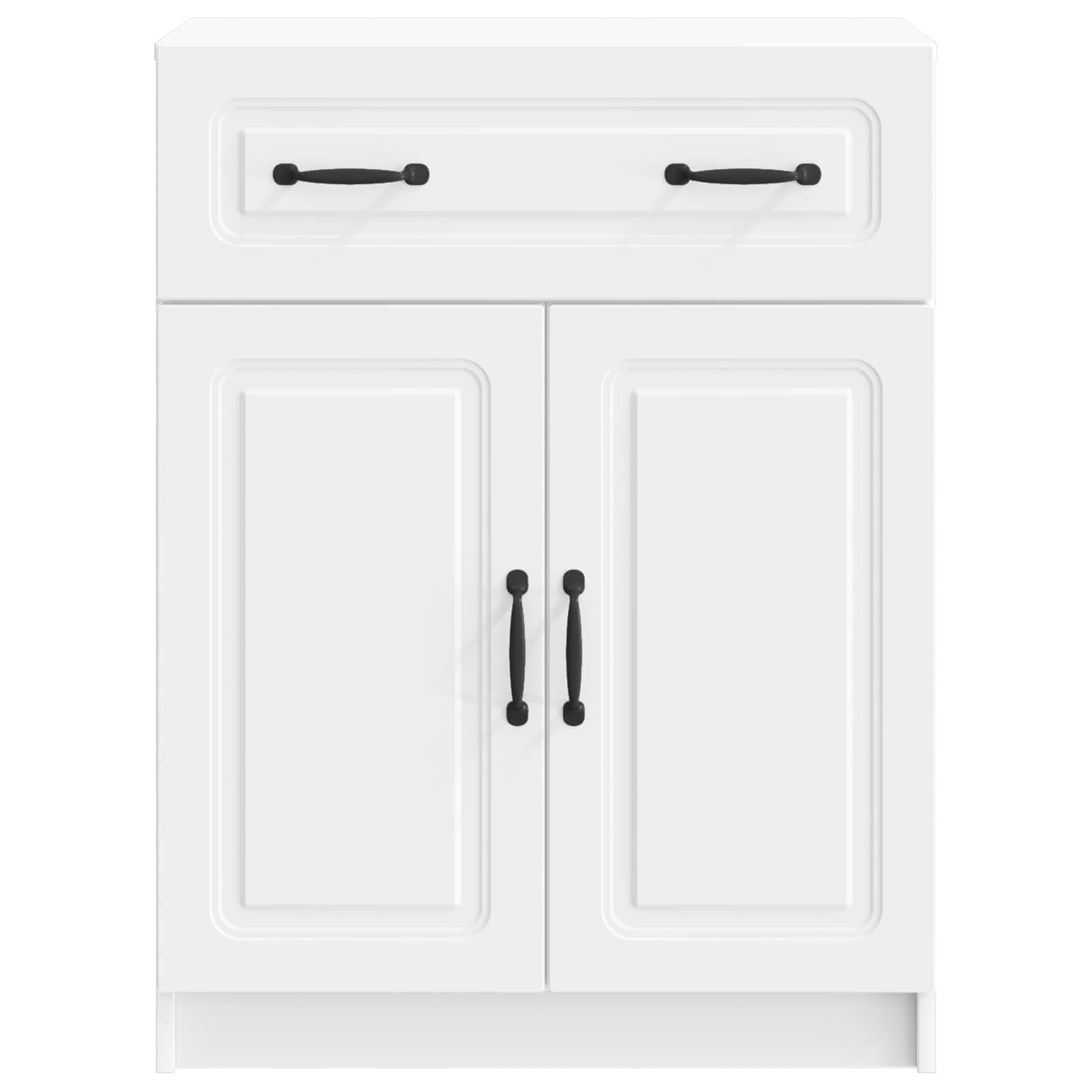 Dressoir Wit 66 x 34,5 x 87 cm Bewerkt hout is nu te koop bij PeponiXL, paradijselijk wonen!