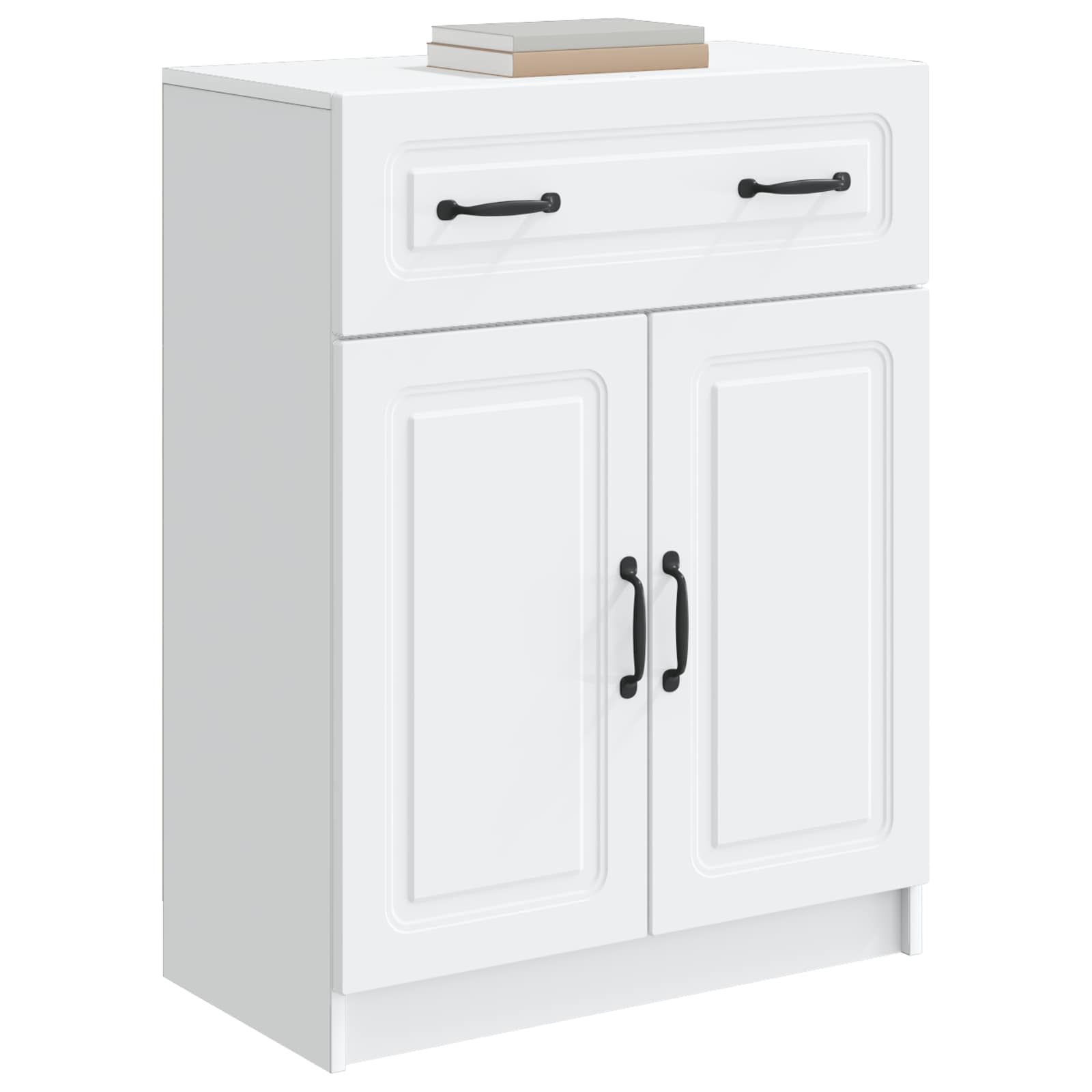 Dressoir Wit 66 x 34,5 x 87 cm Bewerkt hout is nu te koop bij PeponiXL, paradijselijk wonen!