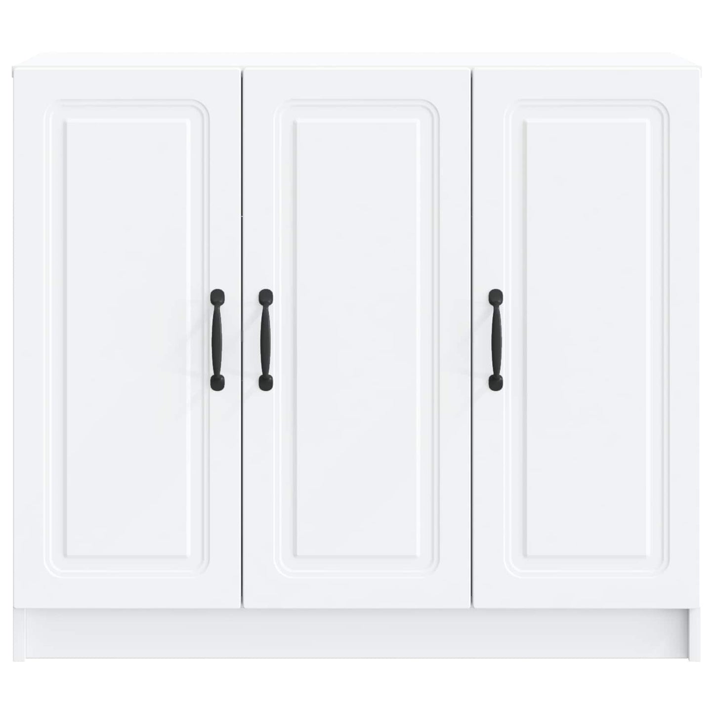 Dressoir Wit 89 x 34,5 x 77 cm Bewerkt hout is nu te koop bij PeponiXL, paradijselijk wonen!