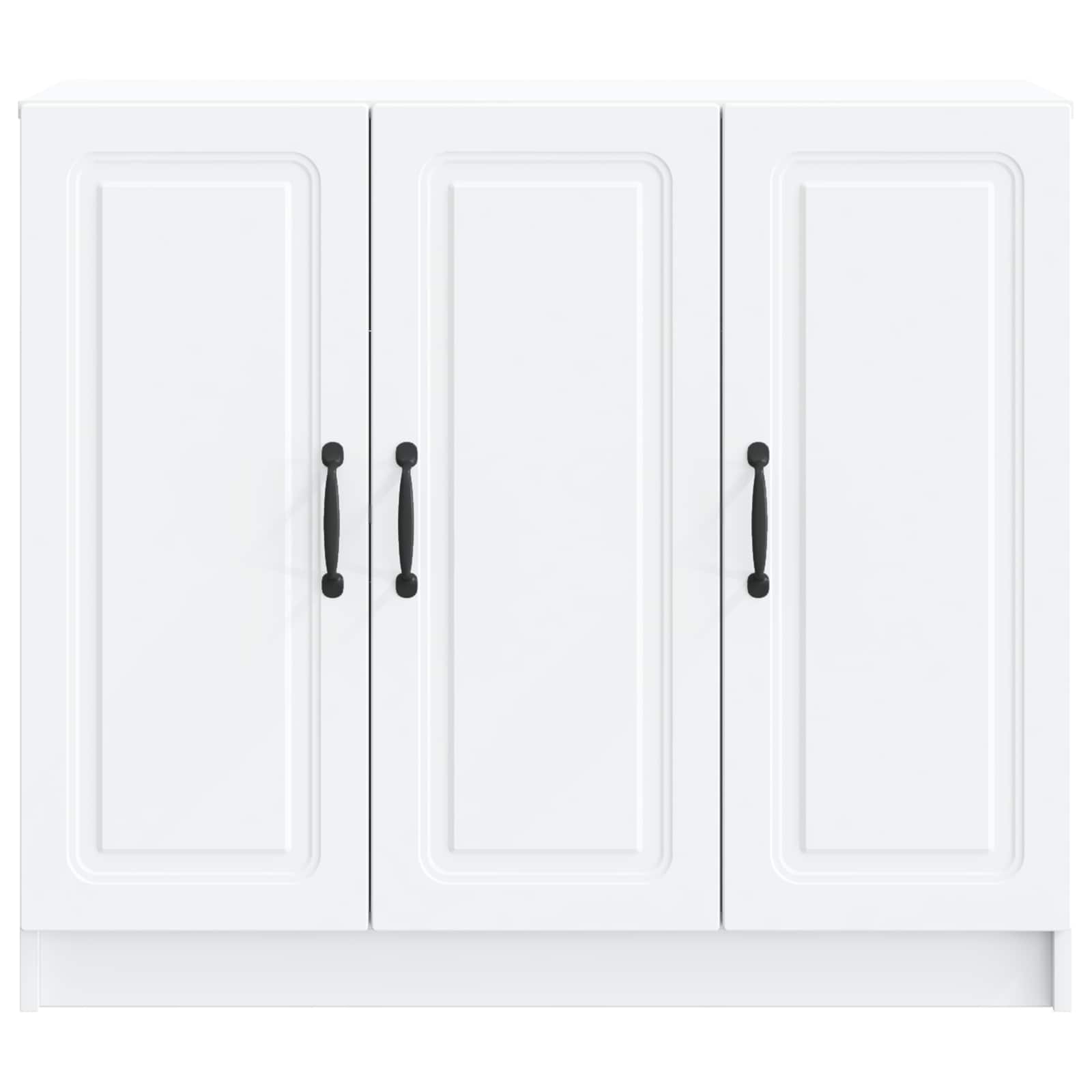 Dressoir Wit 89 x 34,5 x 77 cm Bewerkt hout is nu te koop bij PeponiXL, paradijselijk wonen!