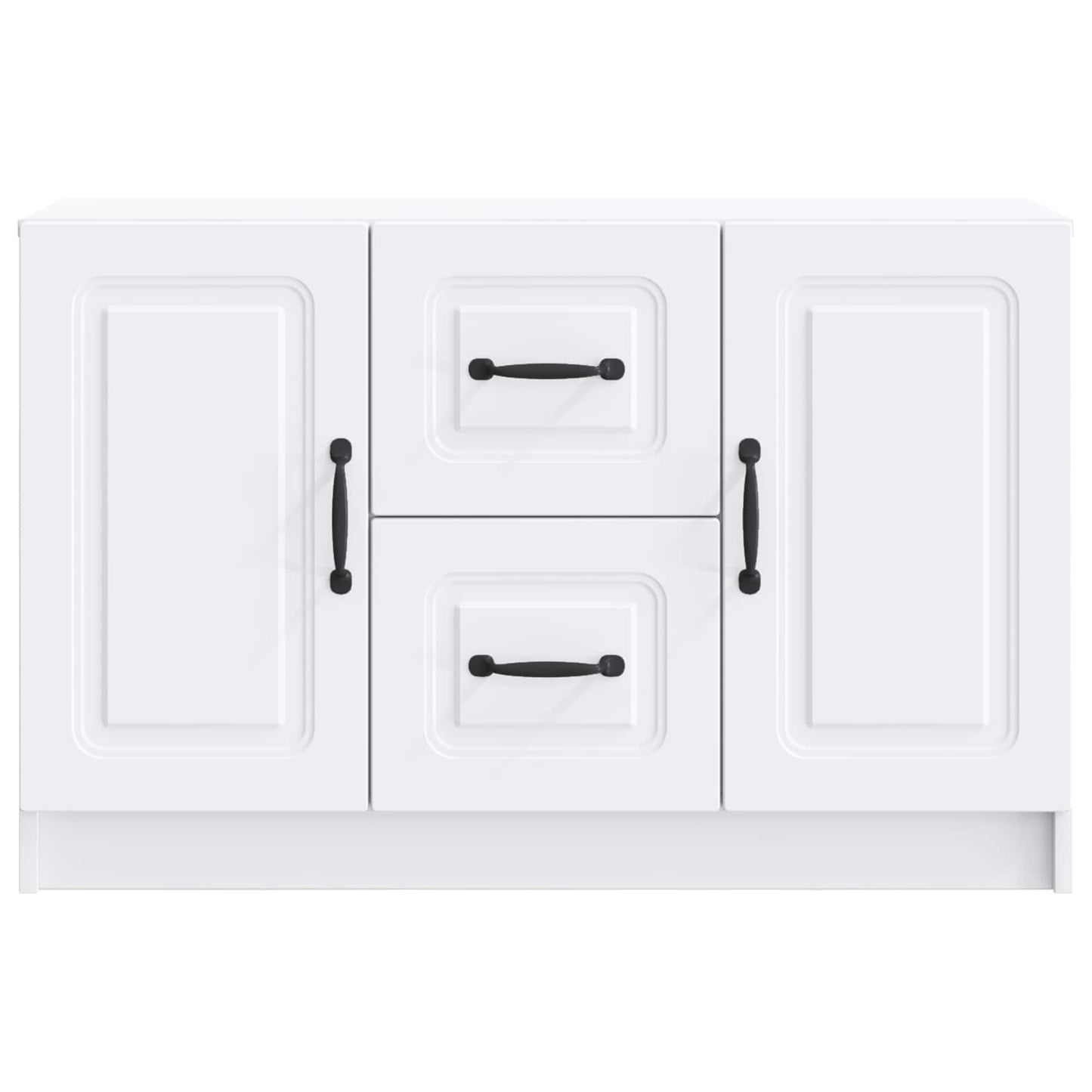 Dressoir Wit 89 x 34,5 x 57 cm Bewerkt hout is nu te koop bij PeponiXL, paradijselijk wonen!