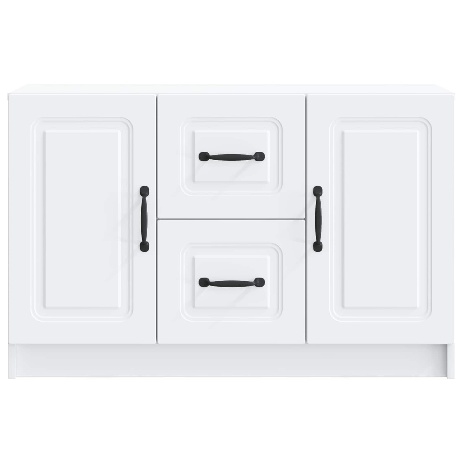 Dressoir Wit 89 x 34,5 x 57 cm Bewerkt hout is nu te koop bij PeponiXL, paradijselijk wonen!