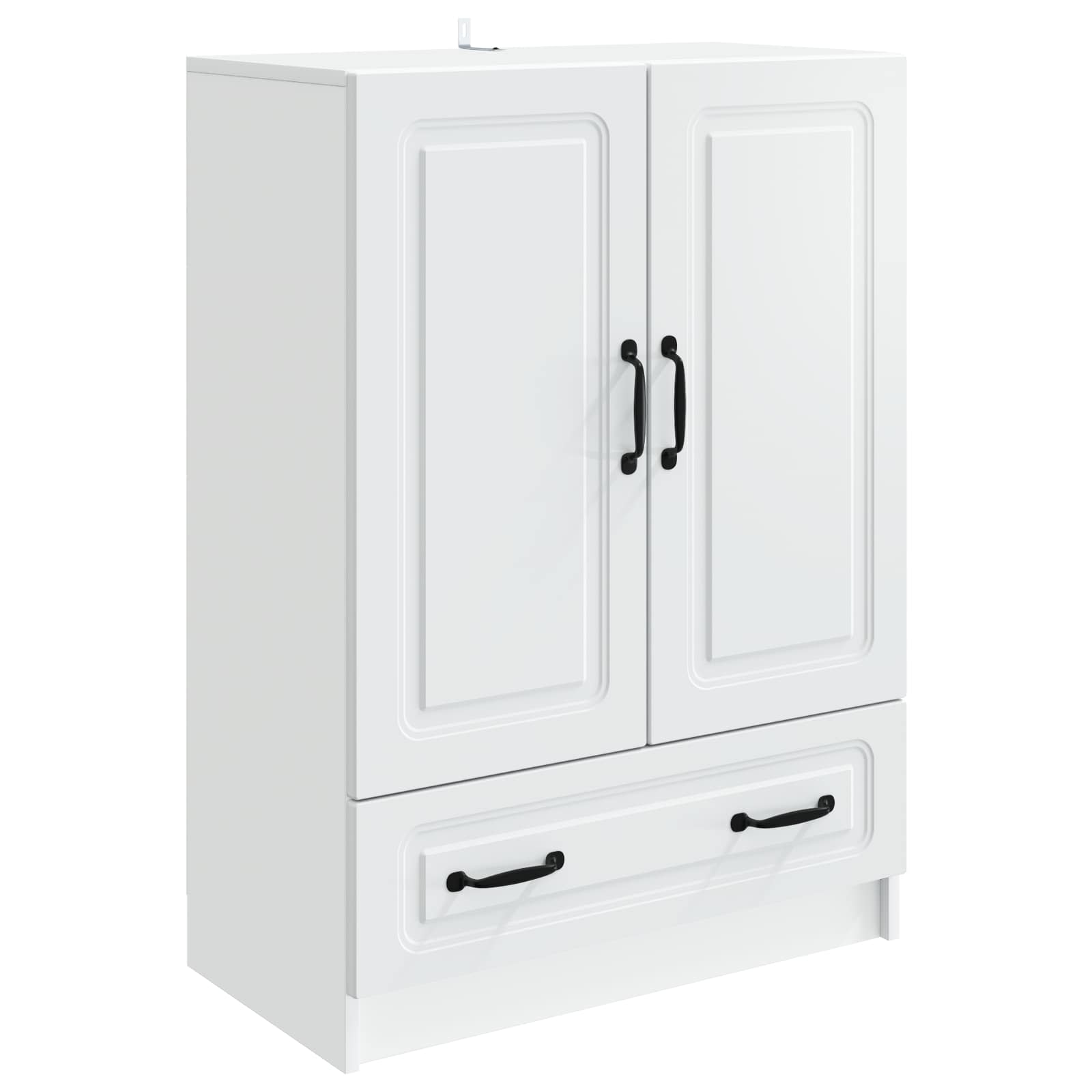 Dressoir Wit 66 x 34,5 x 92 cm Bewerkt hout is nu te koop bij PeponiXL, paradijselijk wonen!
