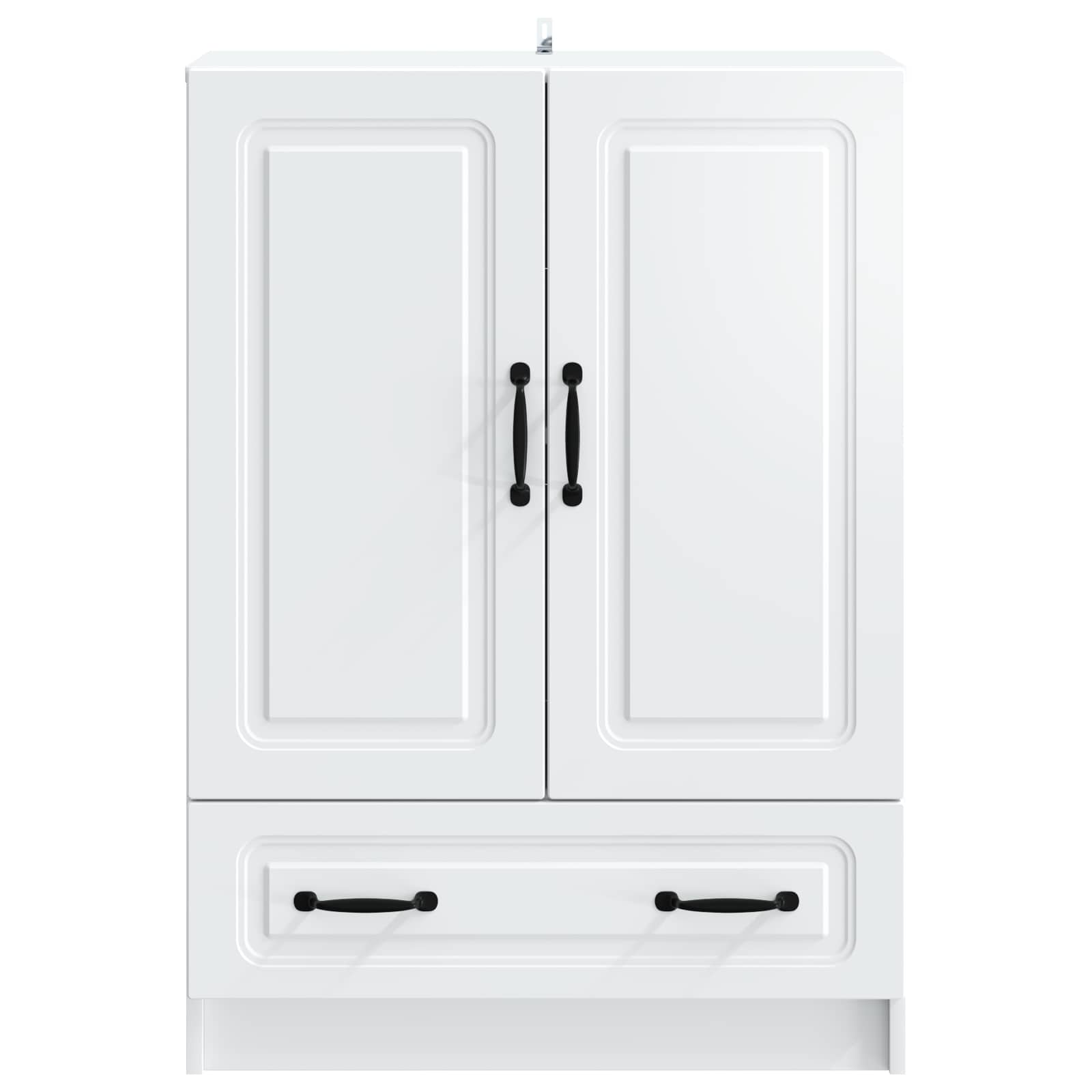Dressoir Wit 66 x 34,5 x 92 cm Bewerkt hout is nu te koop bij PeponiXL, paradijselijk wonen!