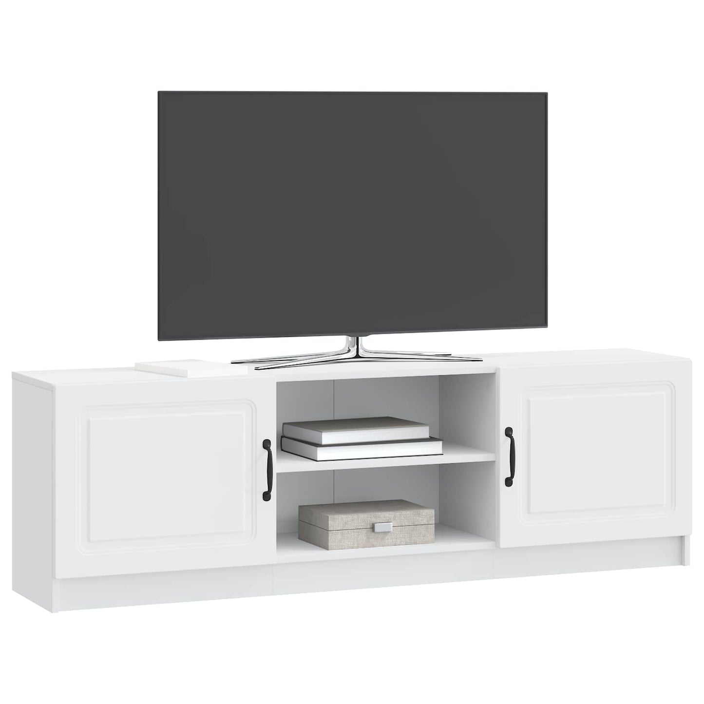TV-kast Wit 150 x 31 x 47 cm Bewerkt hout is nu te koop bij PeponiXL, paradijselijk wonen!