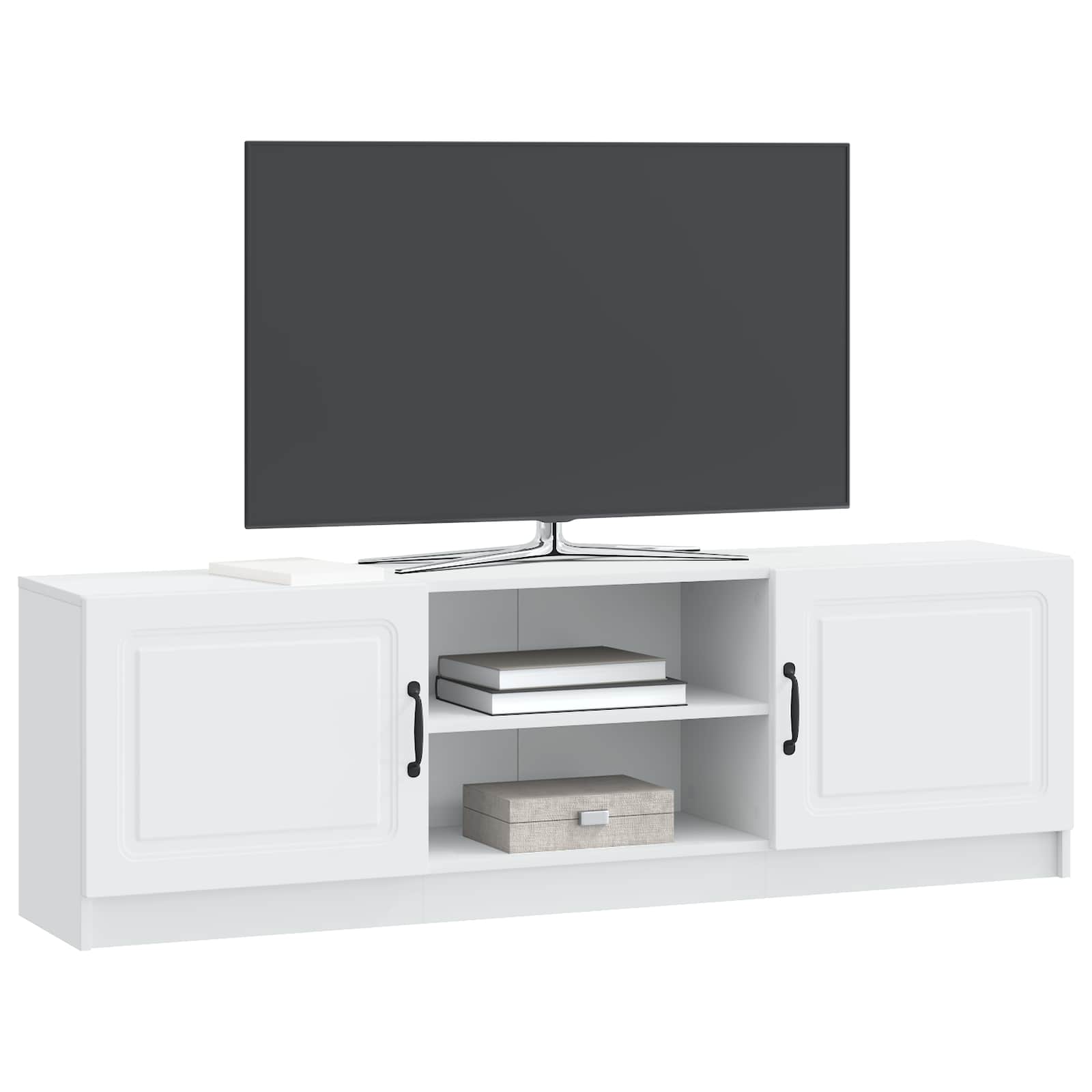 TV-kast Wit 150 x 31 x 47 cm Bewerkt hout is nu te koop bij PeponiXL, paradijselijk wonen!