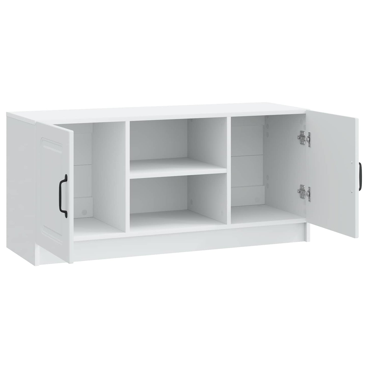 TV-kast Wit 102 x 34,5 x 47 cm Bewerkt hout is nu te koop bij PeponiXL, paradijselijk wonen!