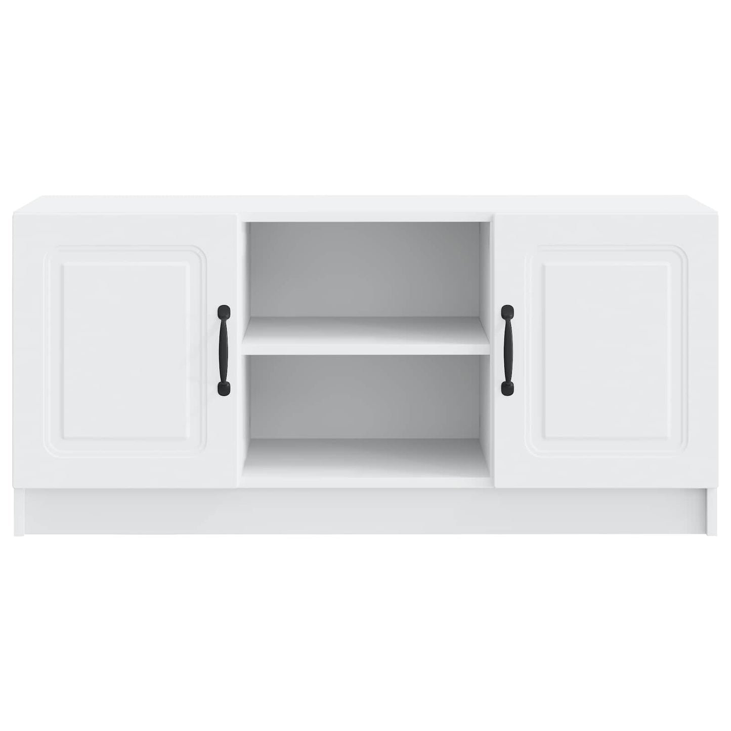 TV-kast Wit 102 x 34,5 x 47 cm Bewerkt hout is nu te koop bij PeponiXL, paradijselijk wonen!
