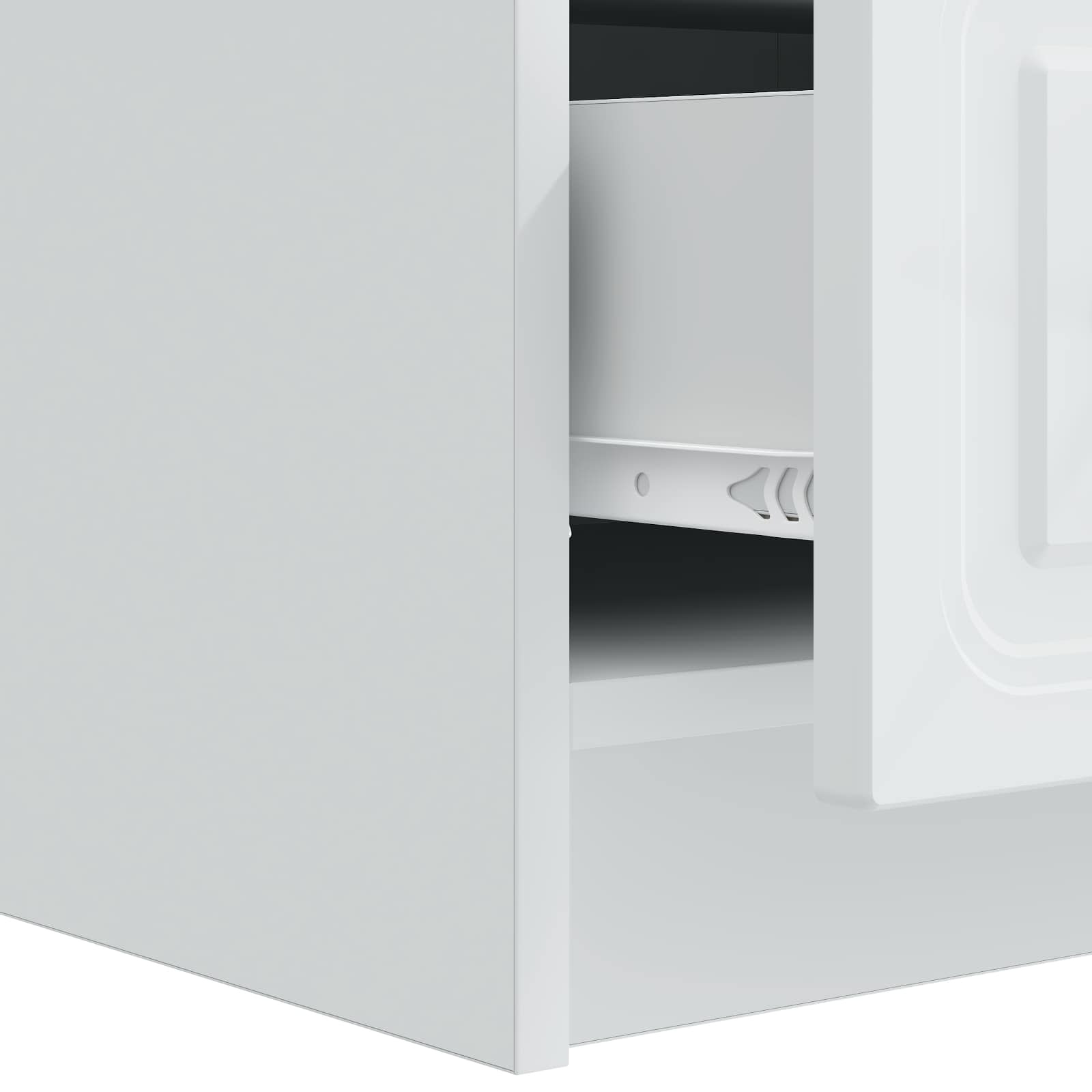 TV-kast met lade Wit 147 x 34,5 x 27 cm Bewerkt hout is nu te koop bij PeponiXL, paradijselijk wonen!