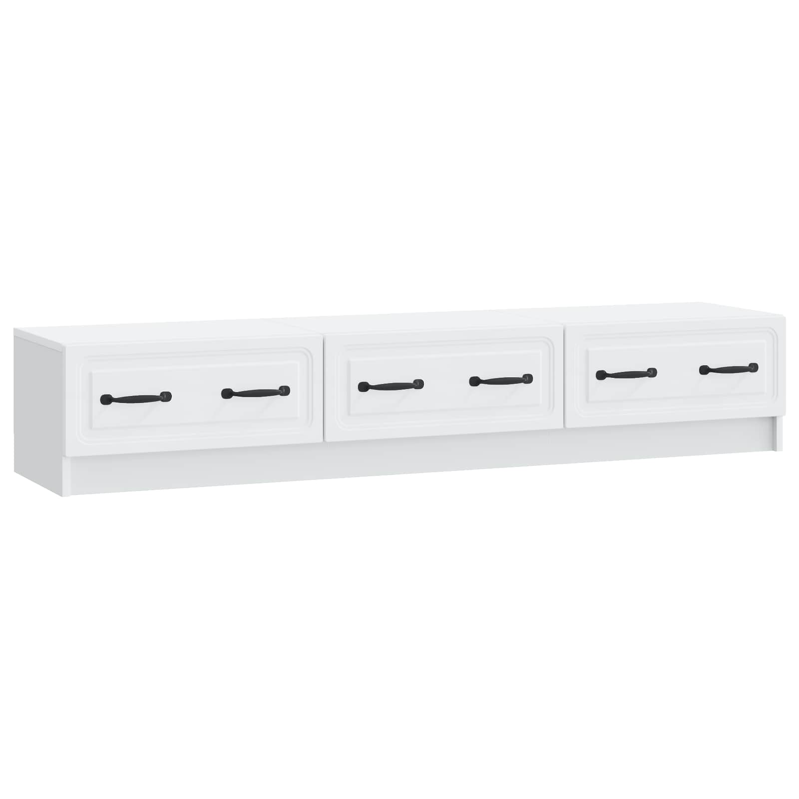 TV-kast met lade Wit 147 x 34,5 x 27 cm Bewerkt hout is nu te koop bij PeponiXL, paradijselijk wonen!