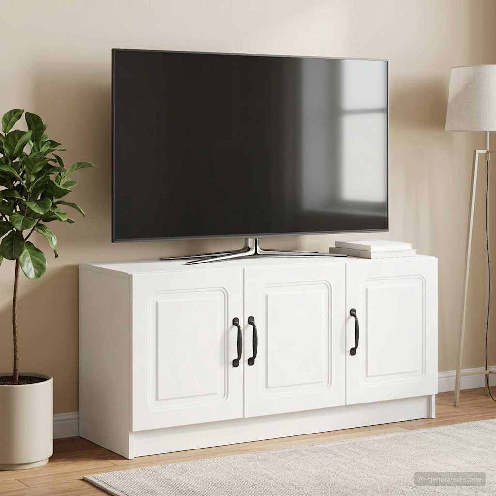 TV-kast Wit 99 x 34,5 x 47 cm Bewerkt hout is nu te koop bij PeponiXL, paradijselijk wonen!