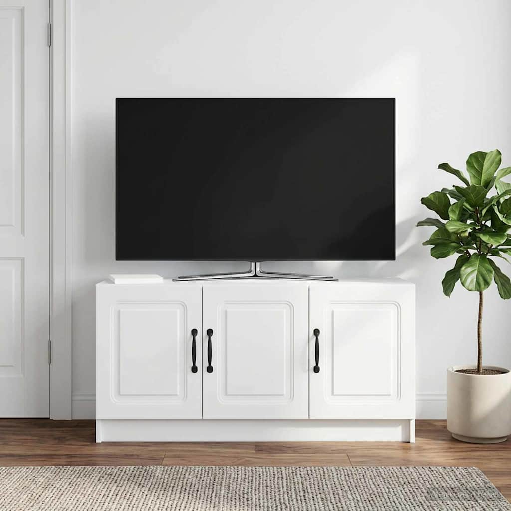 TV-kast Wit 99 x 34,5 x 47 cm Bewerkt hout is nu te koop bij PeponiXL, paradijselijk wonen!