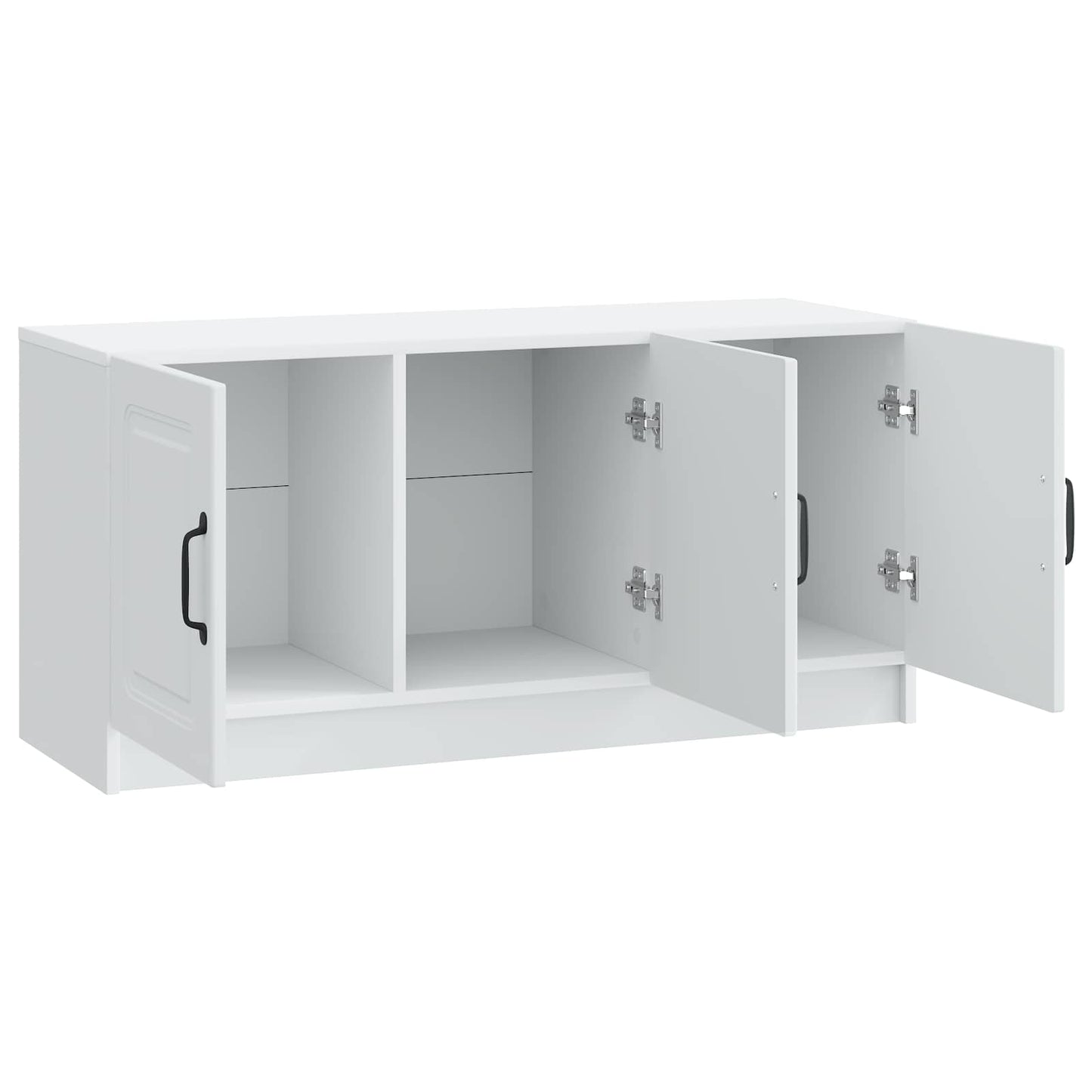TV-kast Wit 99 x 34,5 x 47 cm Bewerkt hout is nu te koop bij PeponiXL, paradijselijk wonen!