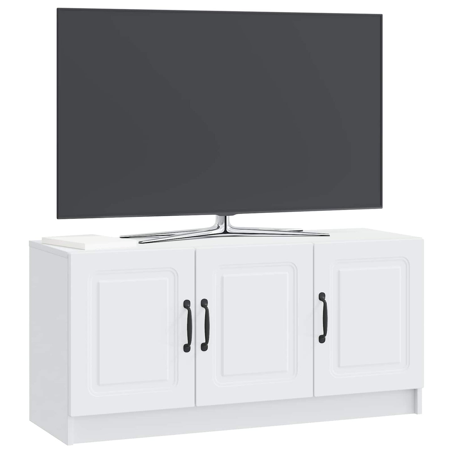 TV-kast Wit 99 x 34,5 x 47 cm Bewerkt hout is nu te koop bij PeponiXL, paradijselijk wonen!
