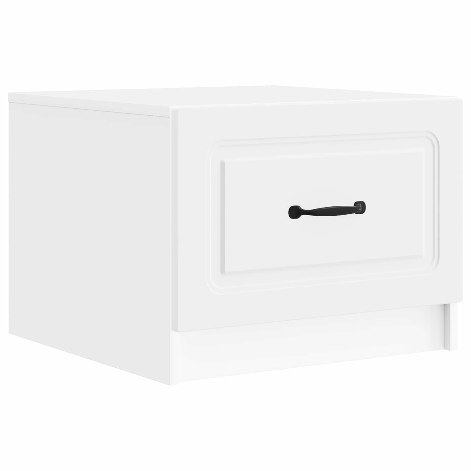 Salontafel met lade Wit 49 x 50 x 37 cm Bewerkt hout is nu te koop bij PeponiXL, paradijselijk wonen!