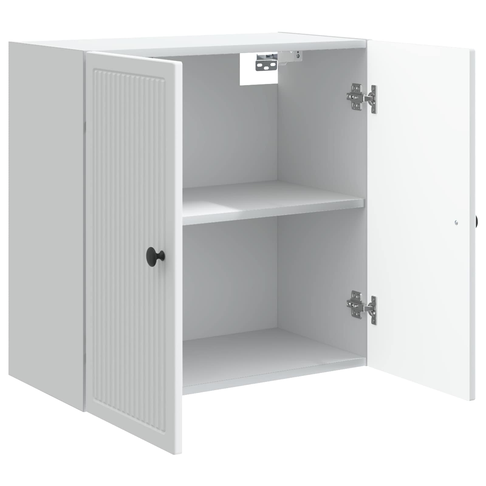 Wandkast Wit 59 x 31 x 60 cm Bewerkt hout is nu te koop bij PeponiXL, paradijselijk wonen!