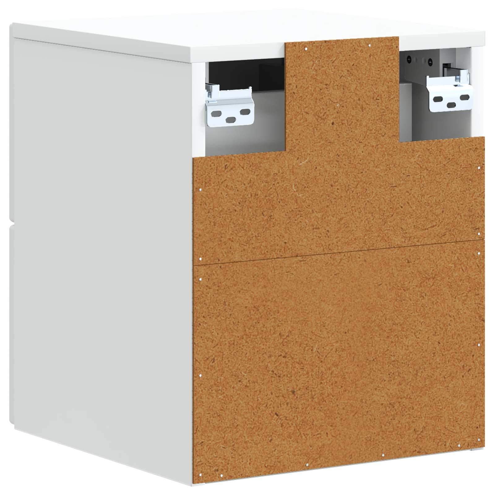 Wandbeugel Bedkast met lade Wit 33 x 34,5 x 40 cm Bewerkt hout is nu te koop bij PeponiXL, paradijselijk wonen!