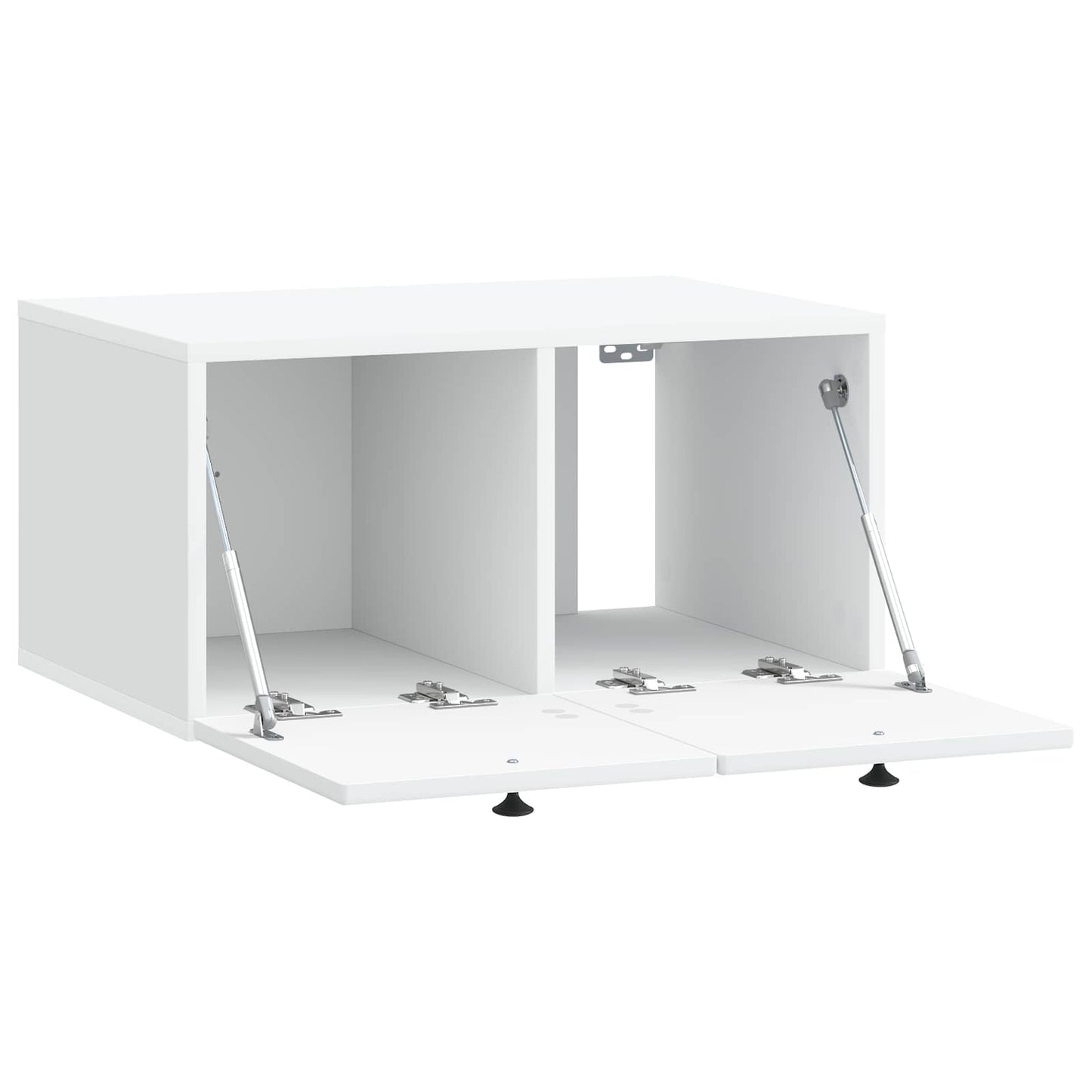 Wandbeugel TV-kast Wit 59,5 x 41 x 30 cm Bewerkt hout is nu te koop bij PeponiXL, paradijselijk wonen!