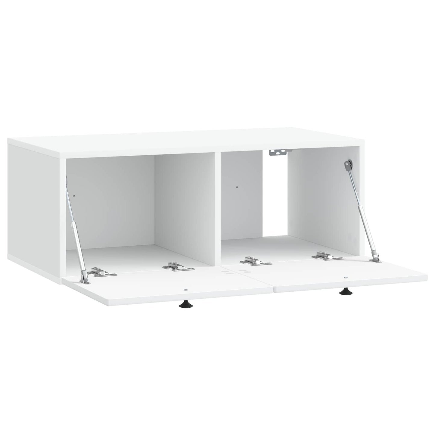 Wandbeugel TV-kast Wit 78,5 x 41 x 30 cm Bewerkt hout is nu te koop bij PeponiXL, paradijselijk wonen!