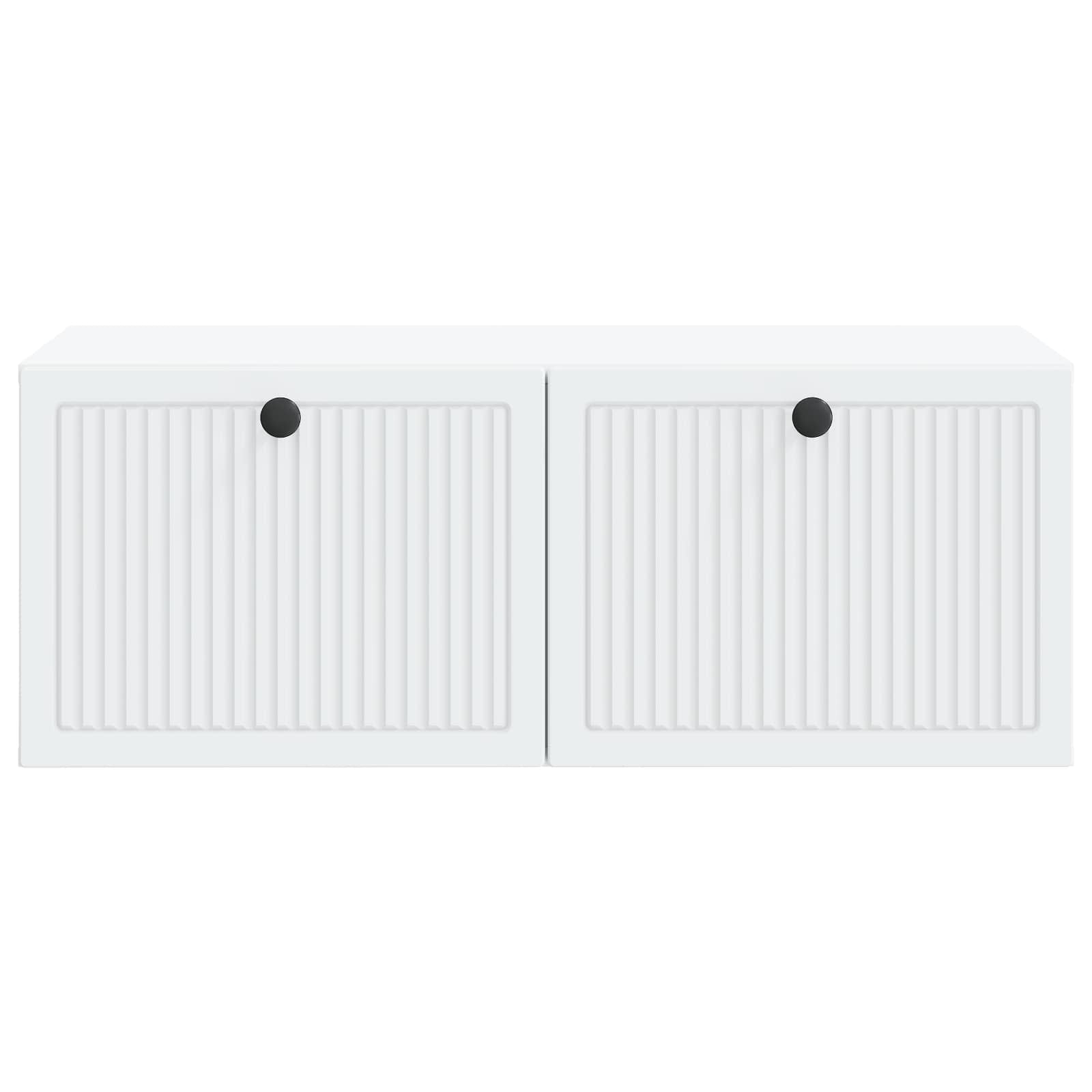 Wandbeugel TV-kast Wit 78,5 x 41 x 30 cm Bewerkt hout is nu te koop bij PeponiXL, paradijselijk wonen!