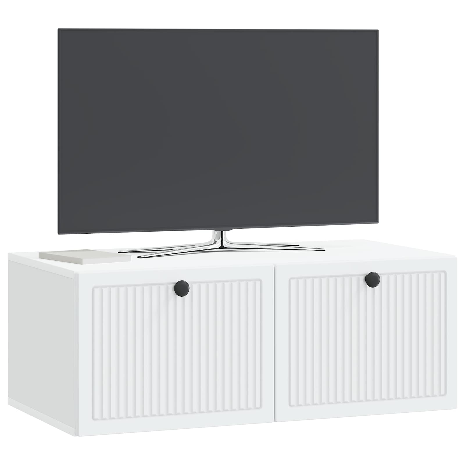Wandbeugel TV-kast Wit 78,5 x 41 x 30 cm Bewerkt hout is nu te koop bij PeponiXL, paradijselijk wonen!