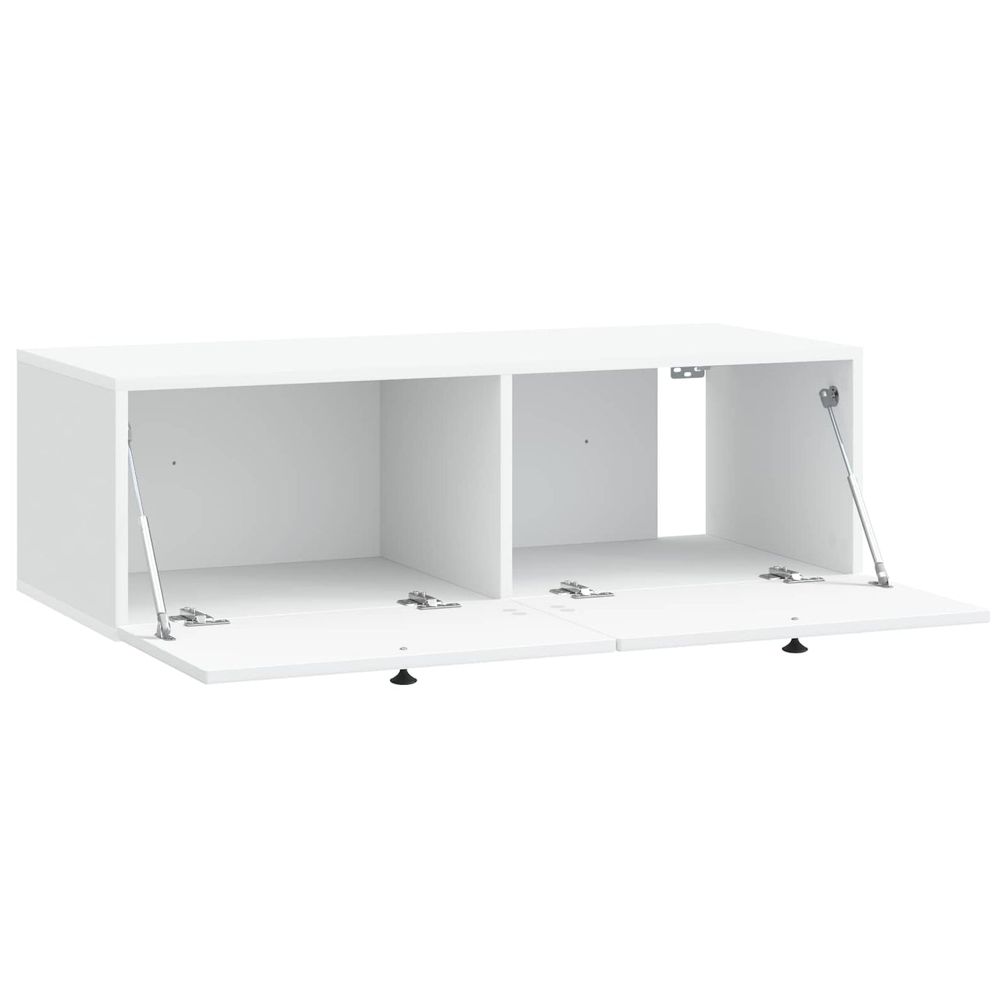 Wandbeugel TV-kast Wit 98 x 41 x 30 cm Bewerkt hout is nu te koop bij PeponiXL, paradijselijk wonen!