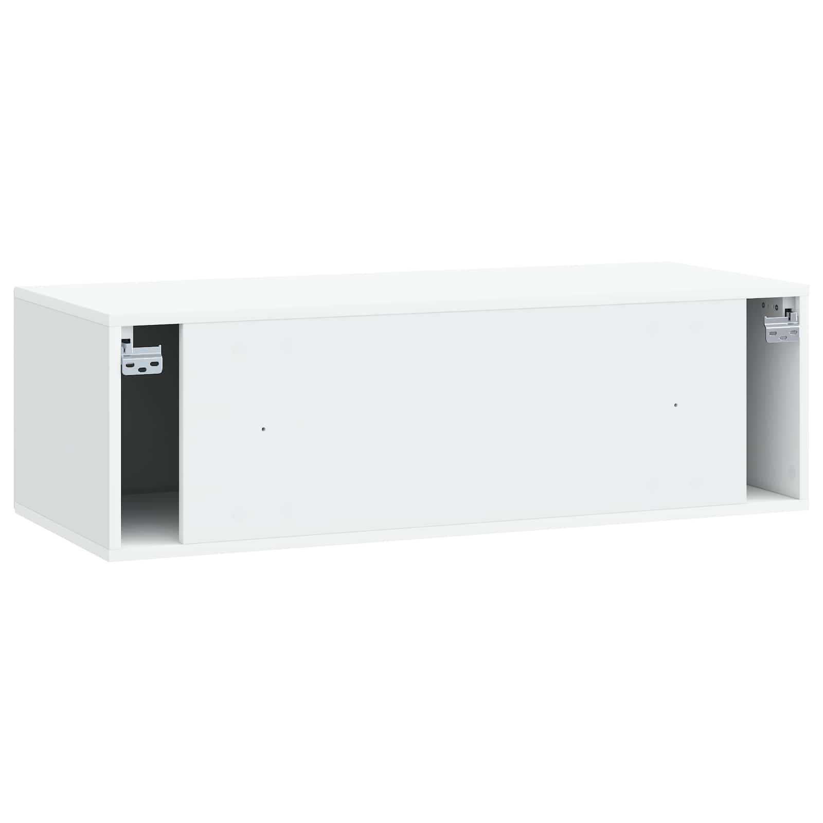 Wandbeugel TV-kast Wit 98 x 41 x 30 cm Bewerkt hout is nu te koop bij PeponiXL, paradijselijk wonen!