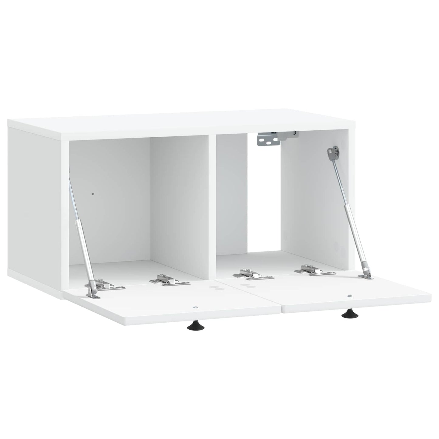 Wandbeugel TV-kast Wit 59,5 x 31 x 30 cm Bewerkt hout is nu te koop bij PeponiXL, paradijselijk wonen!
