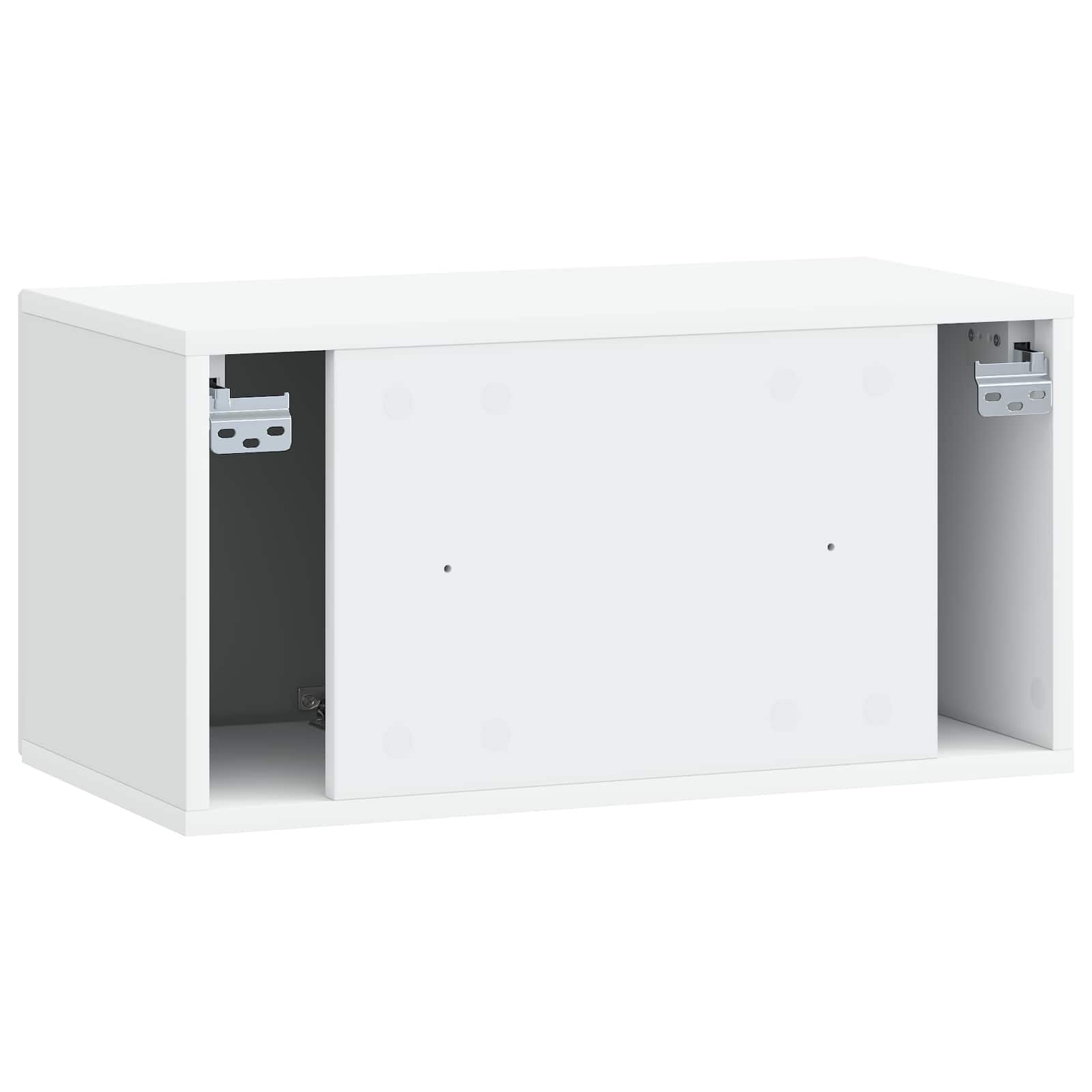 Wandbeugel TV-kast Wit 59,5 x 31 x 30 cm Bewerkt hout is nu te koop bij PeponiXL, paradijselijk wonen!