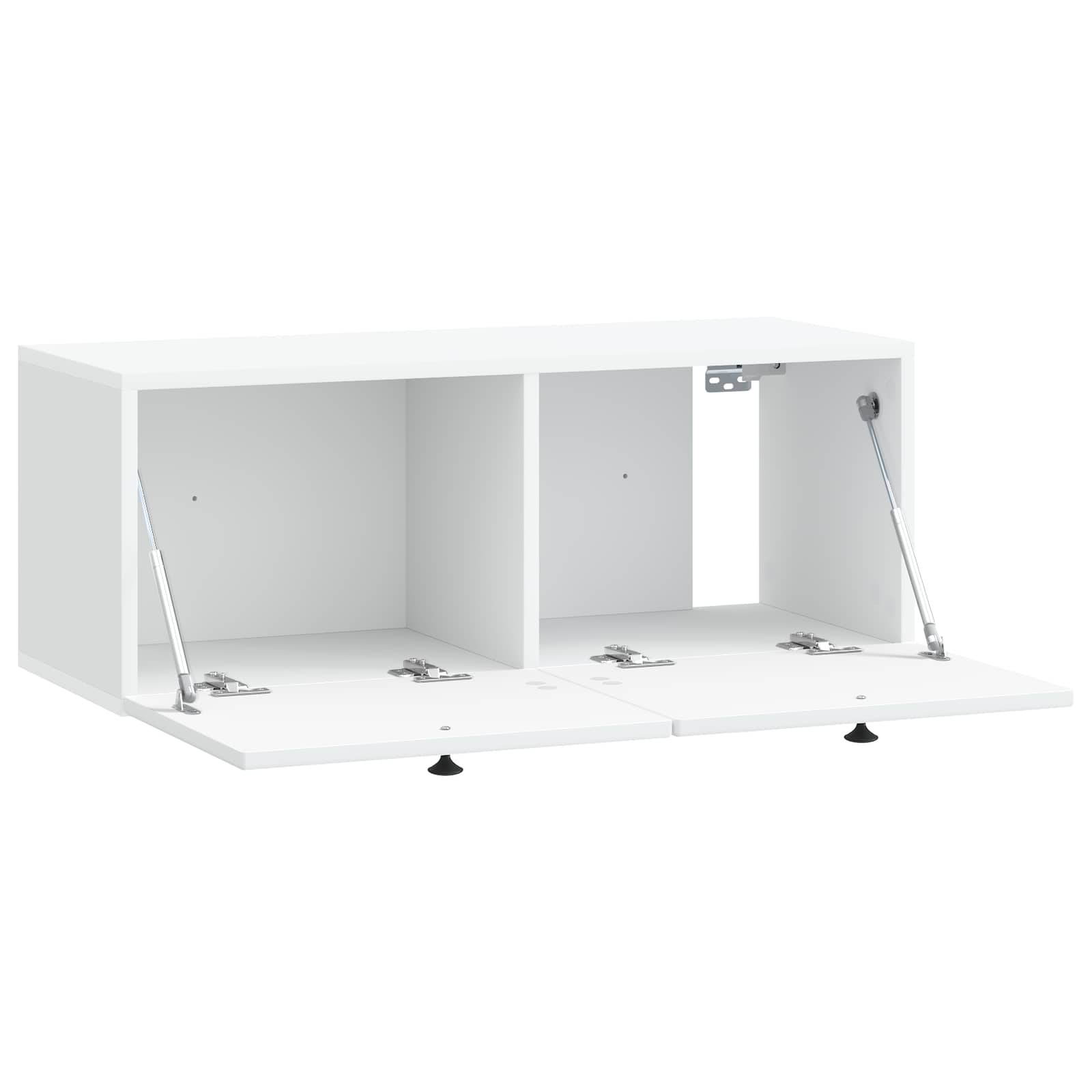 Wandbeugel TV-kast Wit 78,5 x 31 x 30 cm Bewerkt hout is nu te koop bij PeponiXL, paradijselijk wonen!