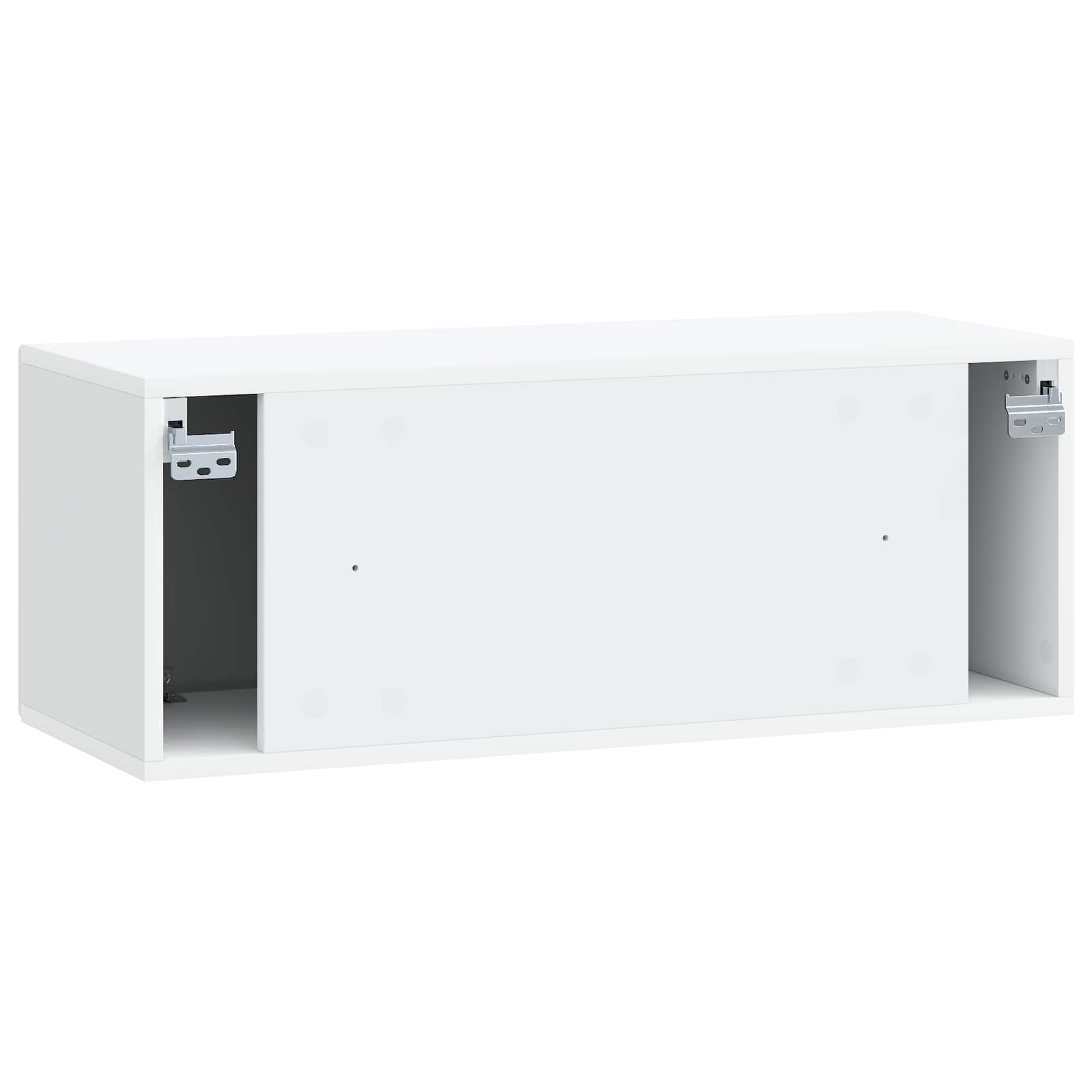 Wandbeugel TV-kast Wit 78,5 x 31 x 30 cm Bewerkt hout is nu te koop bij PeponiXL, paradijselijk wonen!