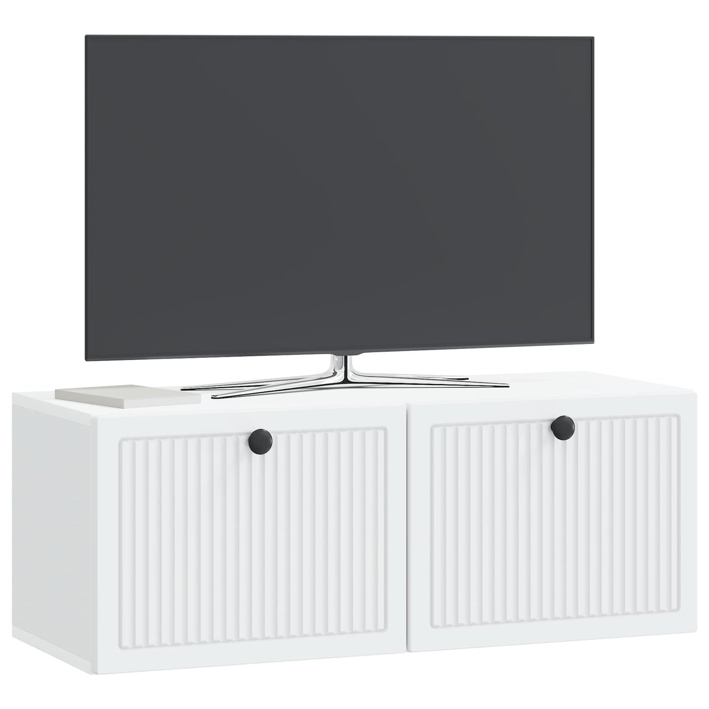 Wandbeugel TV-kast Wit 78,5 x 31 x 30 cm Bewerkt hout is nu te koop bij PeponiXL, paradijselijk wonen!