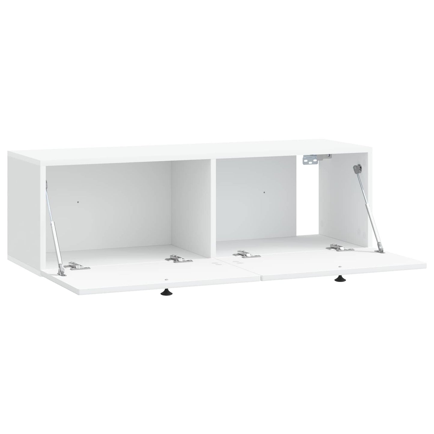 Wandbeugel TV-kast Wit 98 x 31 x 30 cm Bewerkt hout is nu te koop bij PeponiXL, paradijselijk wonen!