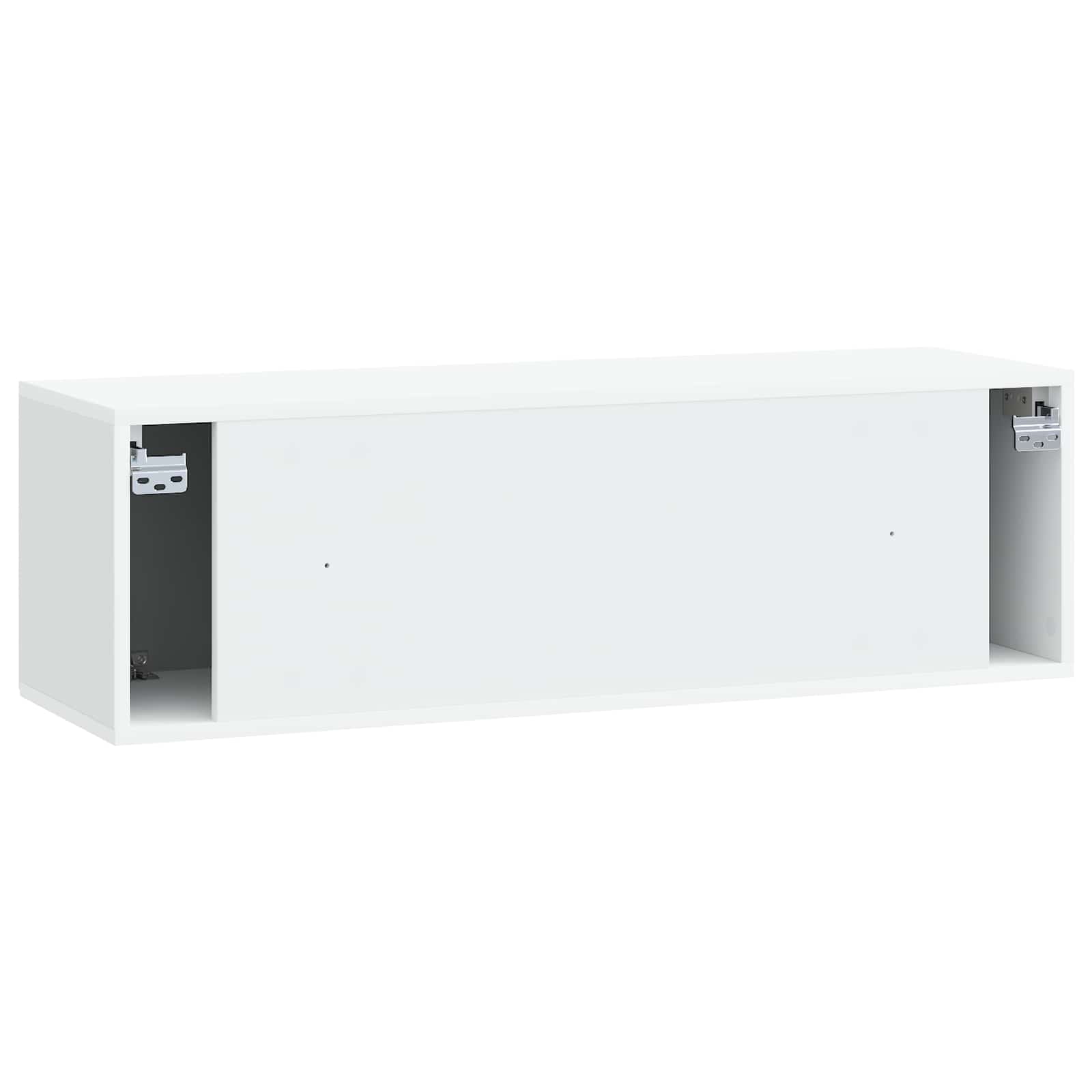 Wandbeugel TV-kast Wit 98 x 31 x 30 cm Bewerkt hout is nu te koop bij PeponiXL, paradijselijk wonen!