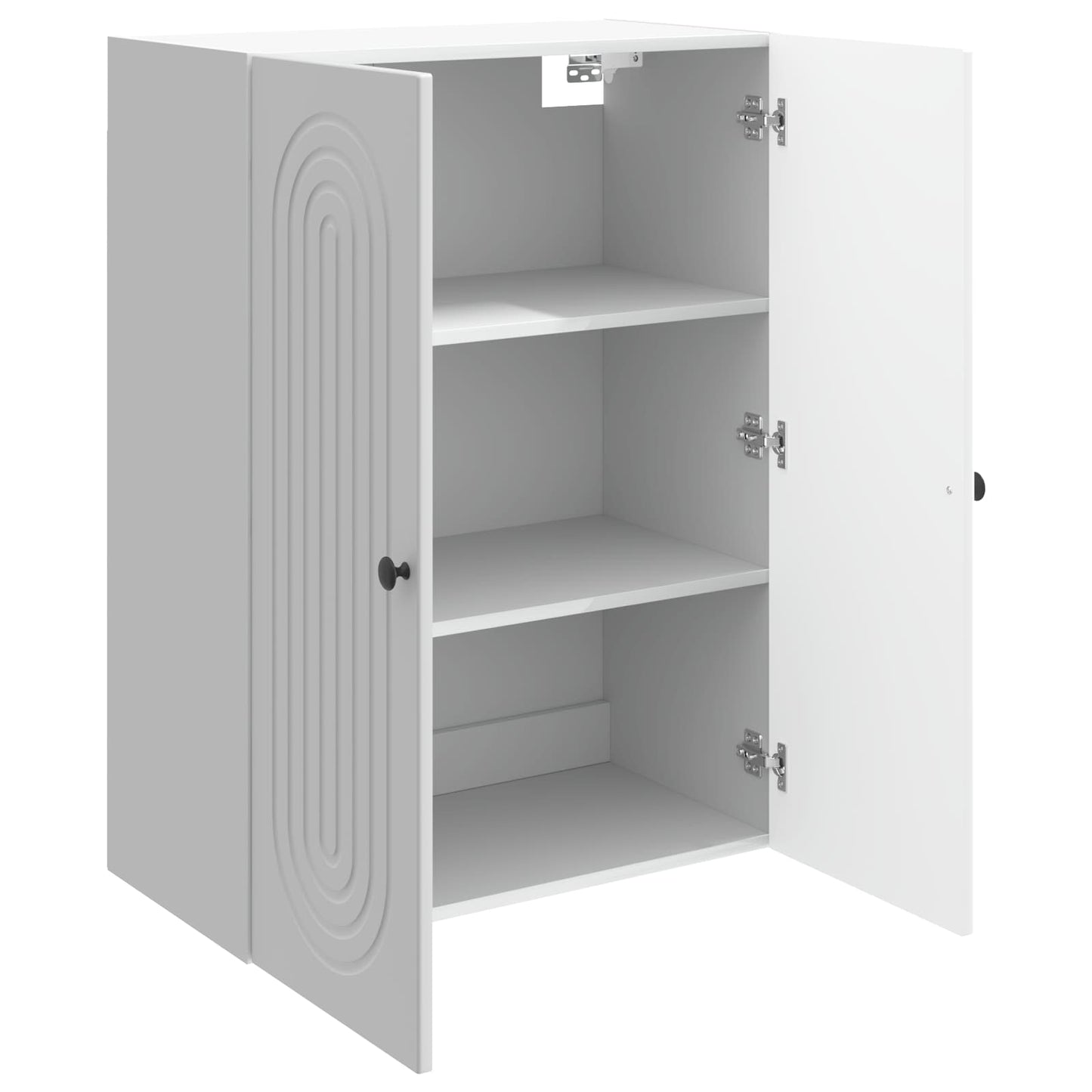 Wandkast Hoogglans Wit 66 x 34,5 x 90 cm Bewerkt hout is nu te koop bij PeponiXL, paradijselijk wonen!