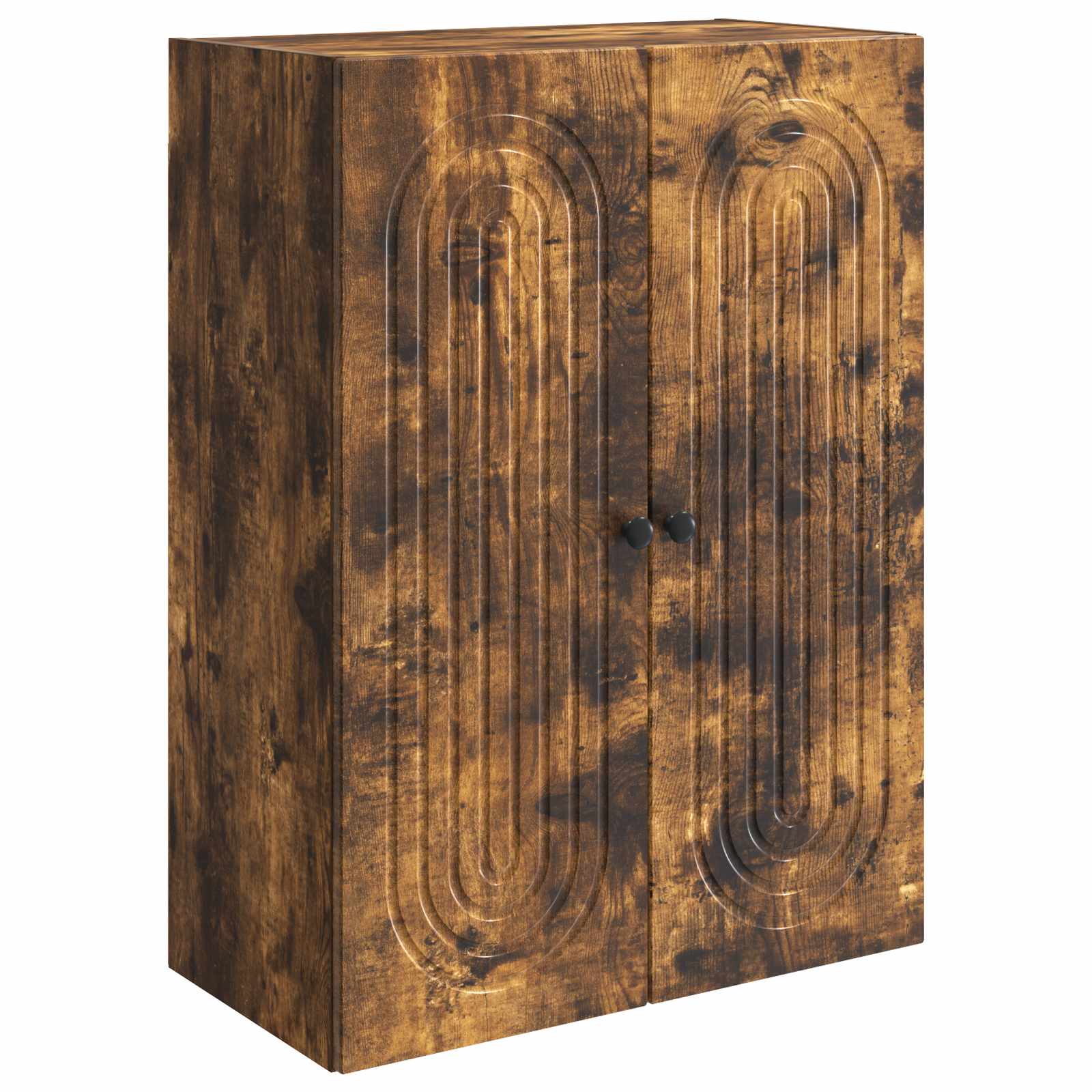 Wandkast Gerookt eiken 66 x 34,5 x 90 cm Bewerkt hout is nu te koop bij PeponiXL, paradijselijk wonen!