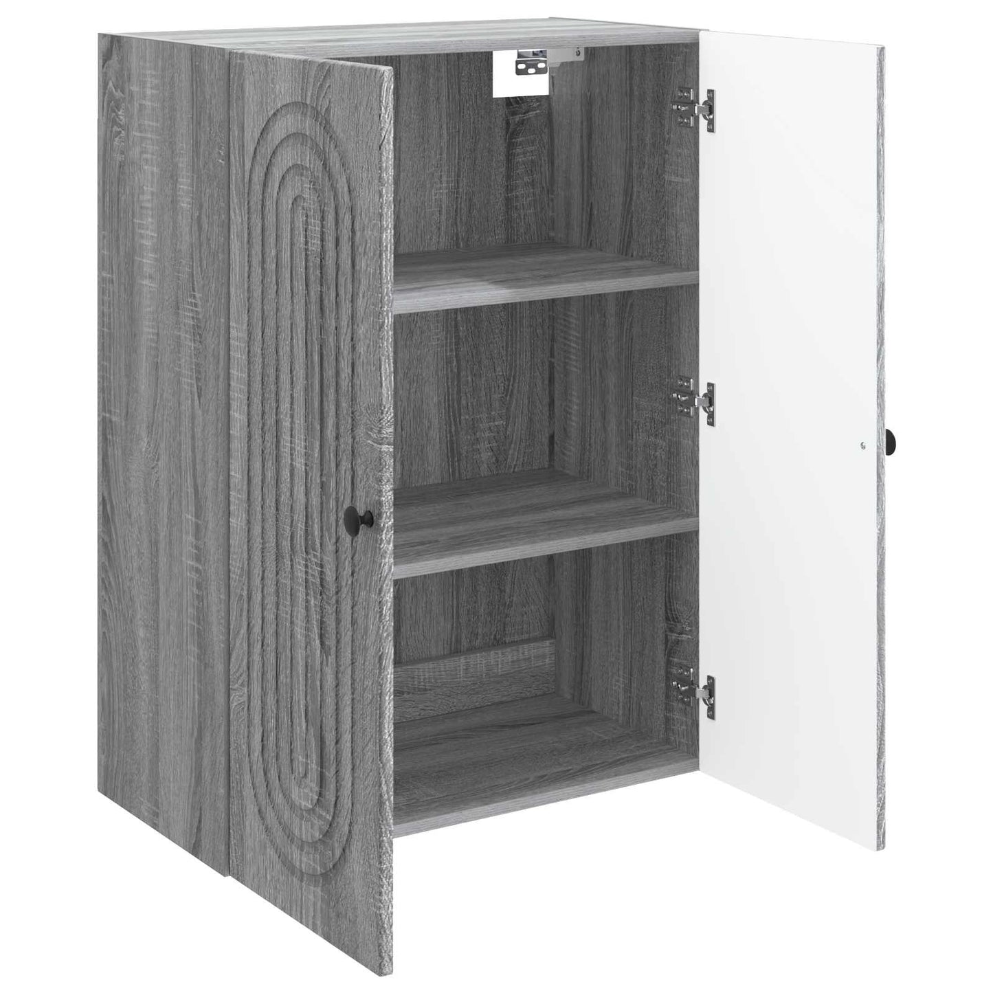 Wandkast Grijs Sonoma 66 x 34,5 x 90 cm Bewerkt hout is nu te koop bij PeponiXL, paradijselijk wonen!