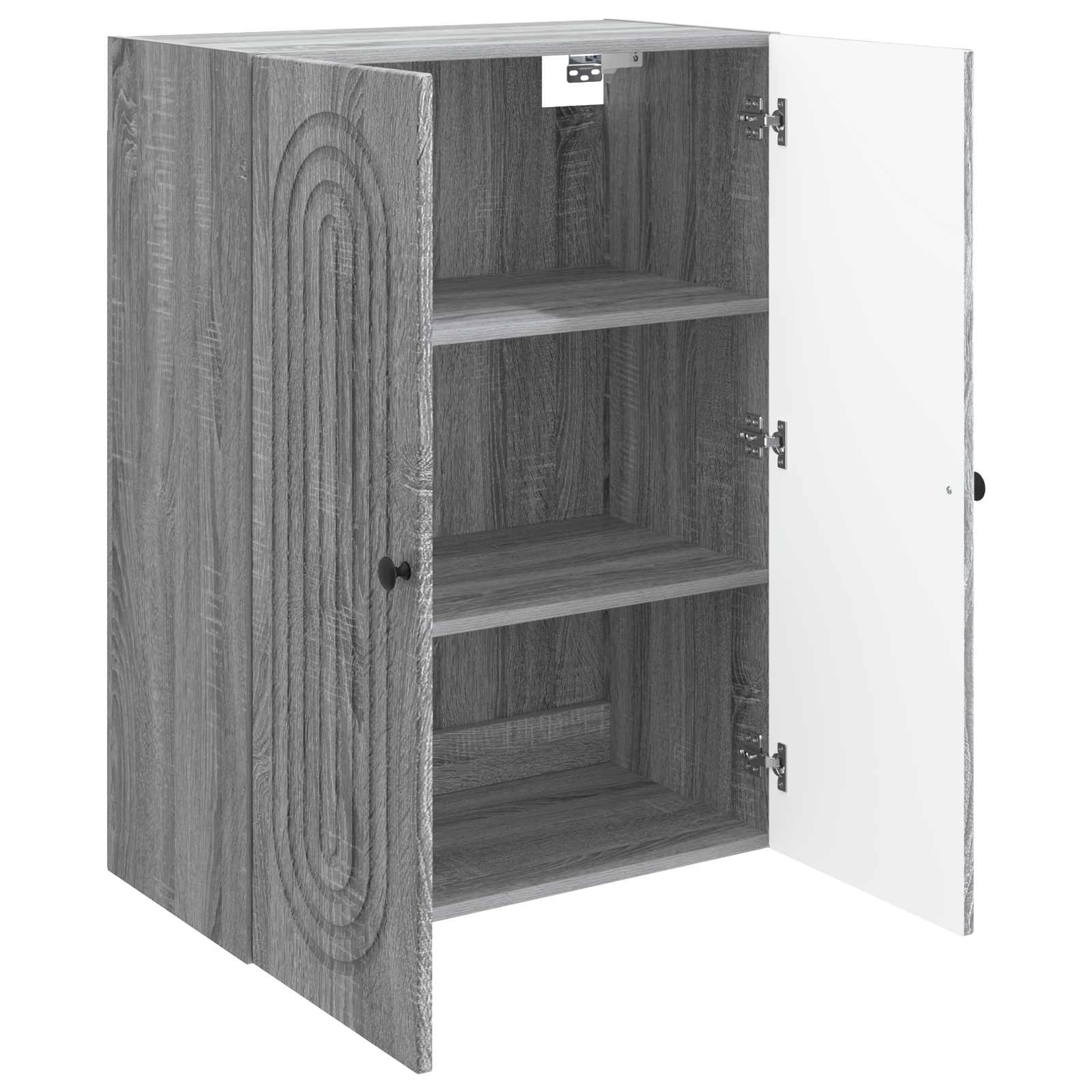 Wandkast Grijs Sonoma 66 x 34,5 x 90 cm Bewerkt hout is nu te koop bij PeponiXL, paradijselijk wonen!